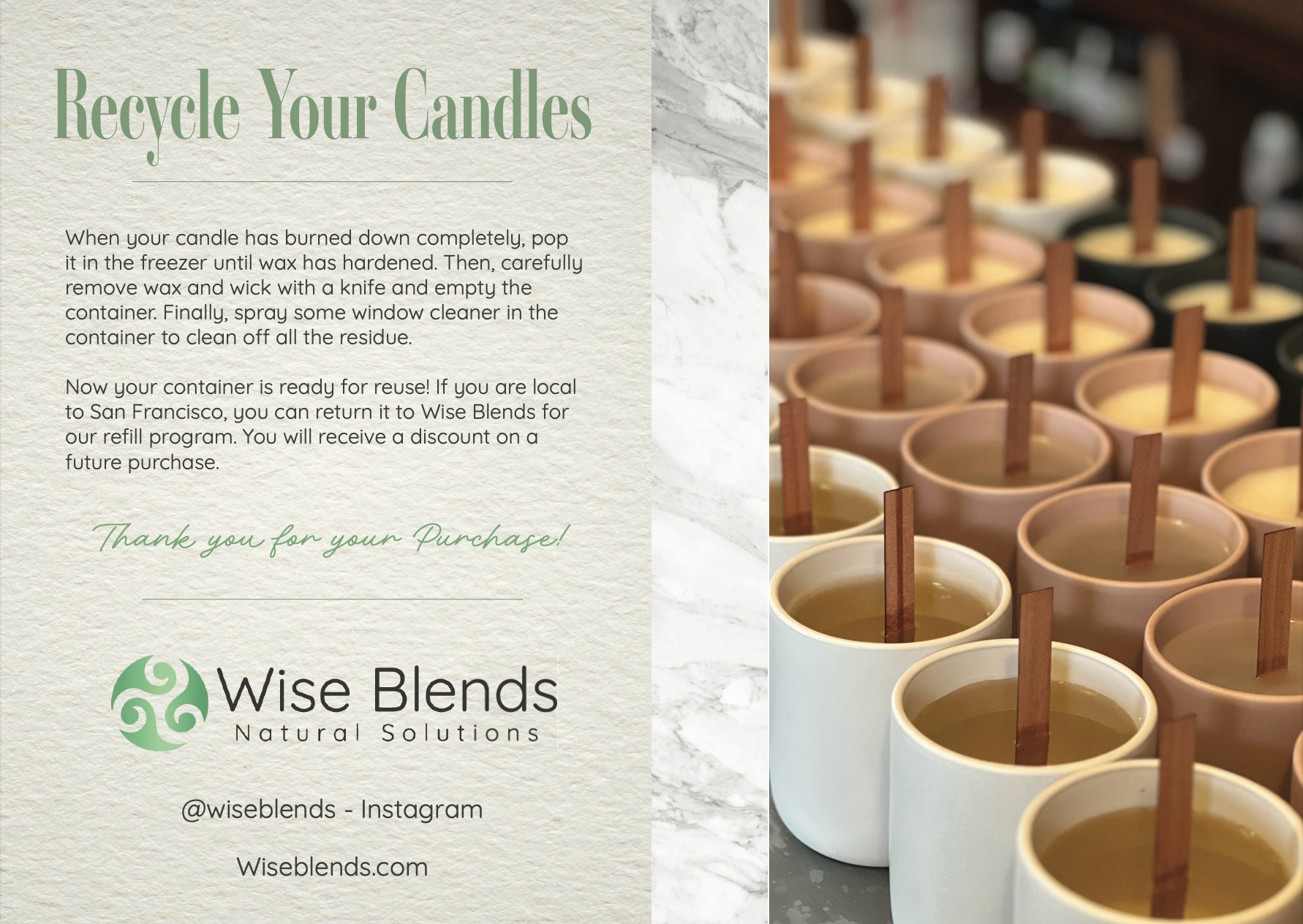 Recycling Candles - Back