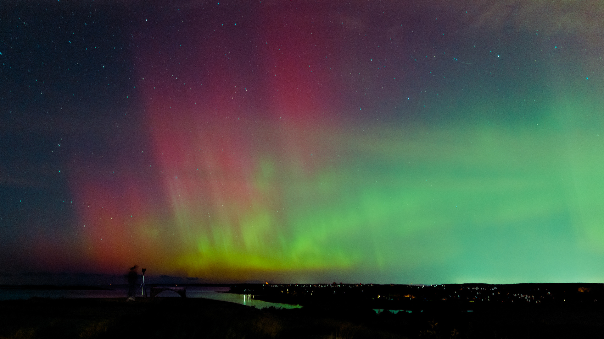 Retrato profesional de las auroras boreales en estilo cinematográfico por Foto Nueve