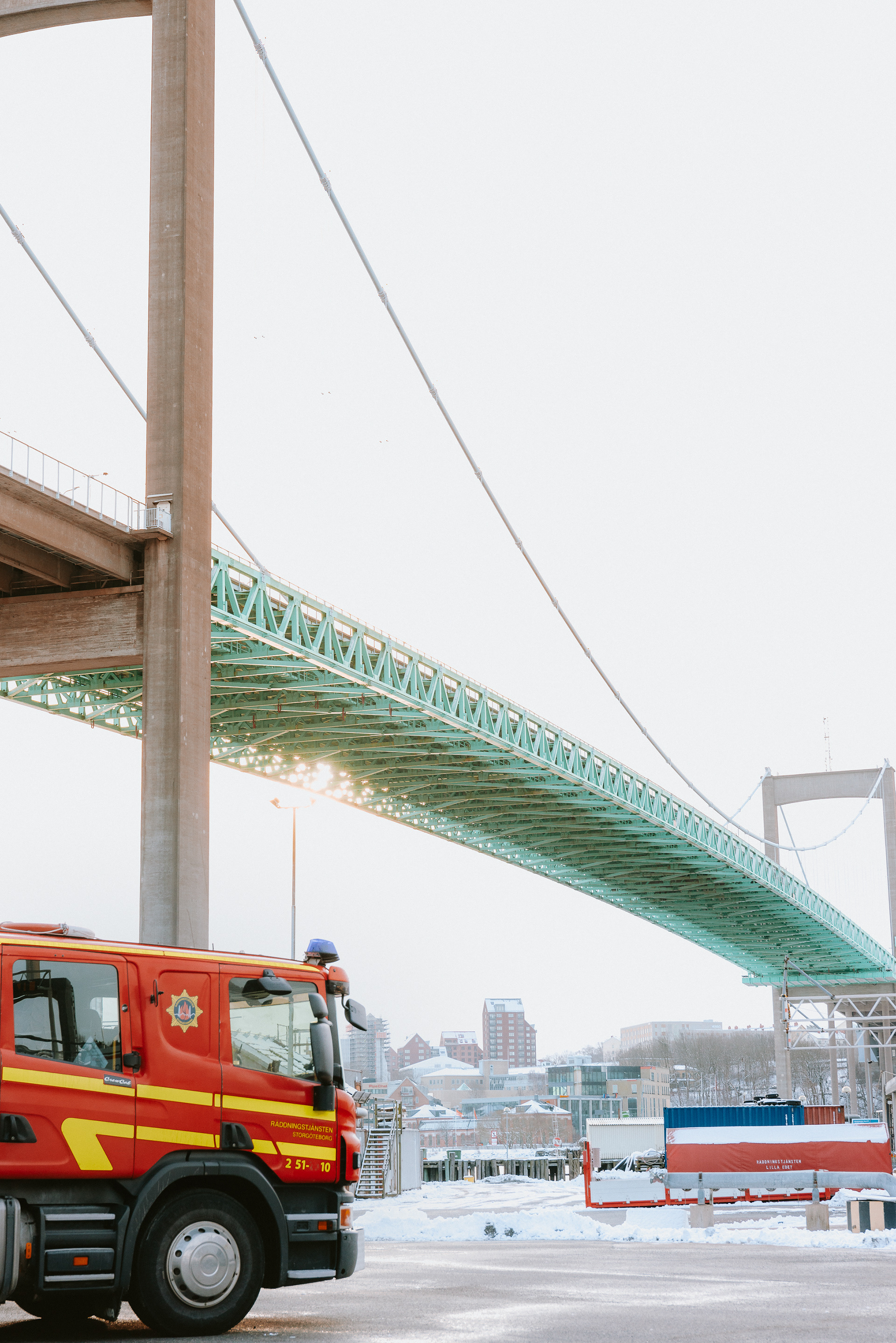 Retrato profesional de coches de bombero en estilo cinematográfico por Foto Nueve