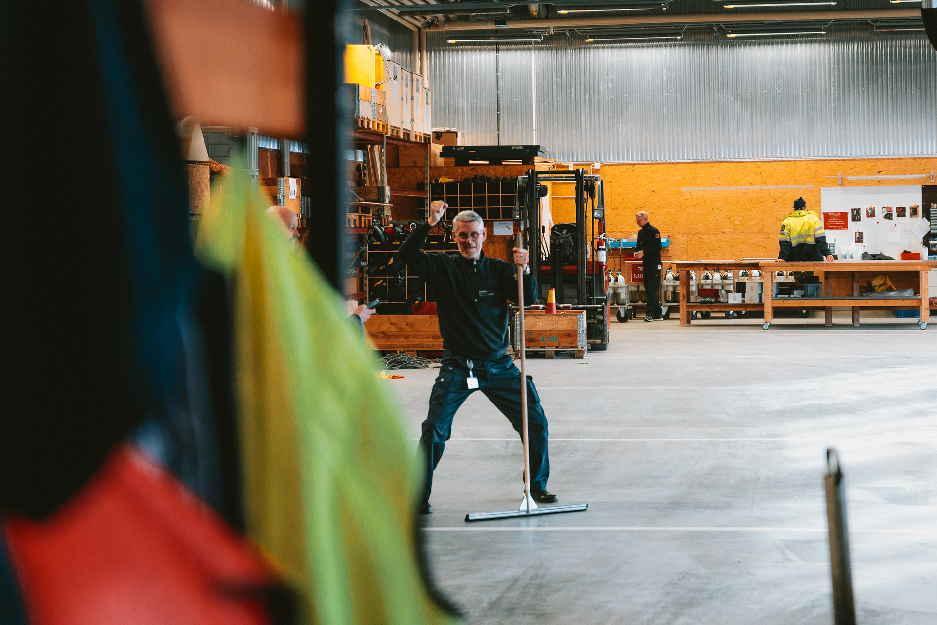 Retrato profesional de un bombero en estilo cinematográfico por Foto Nueve