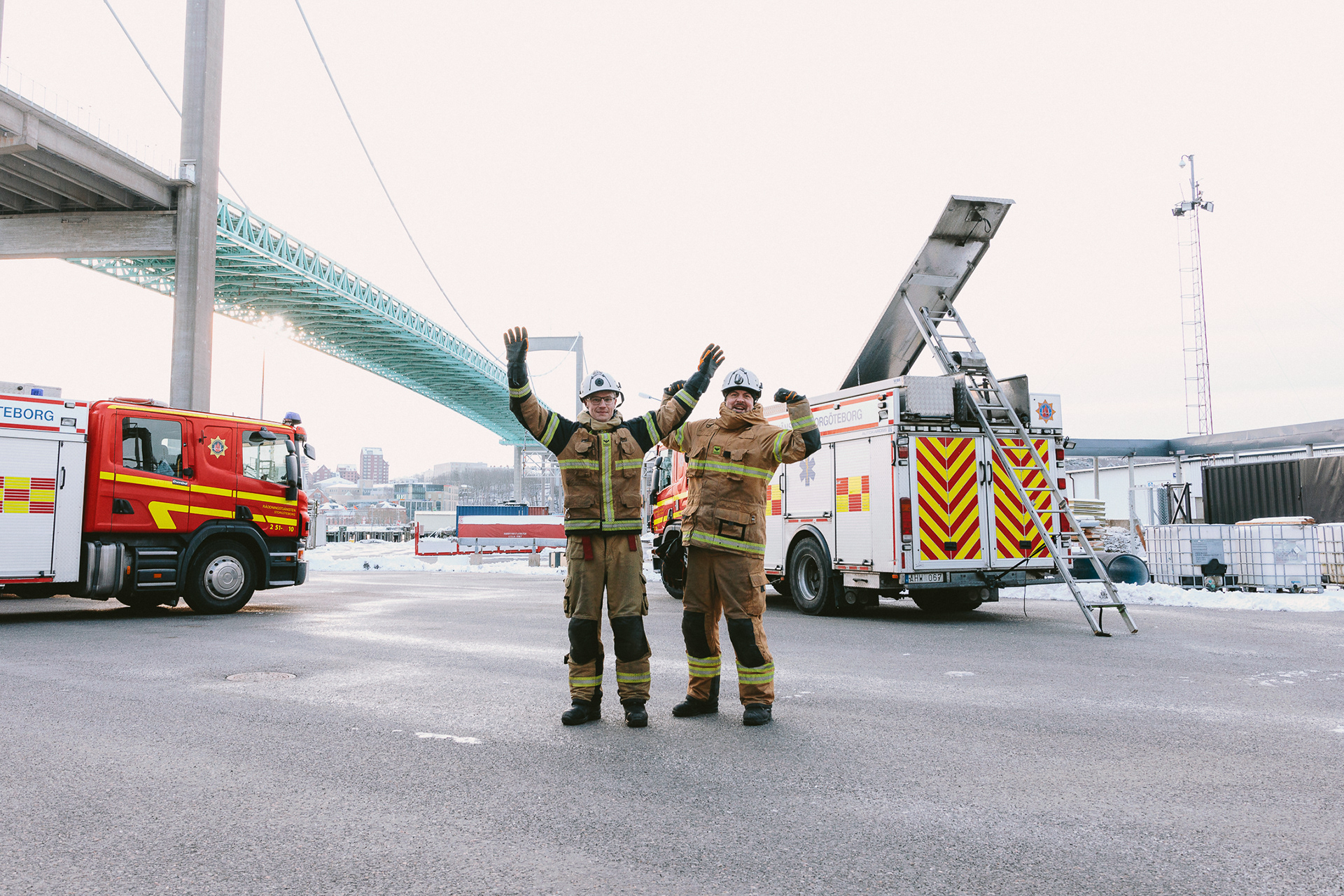 Retrato profesional de bomberos en estilo cinematográfico por Foto Nueve