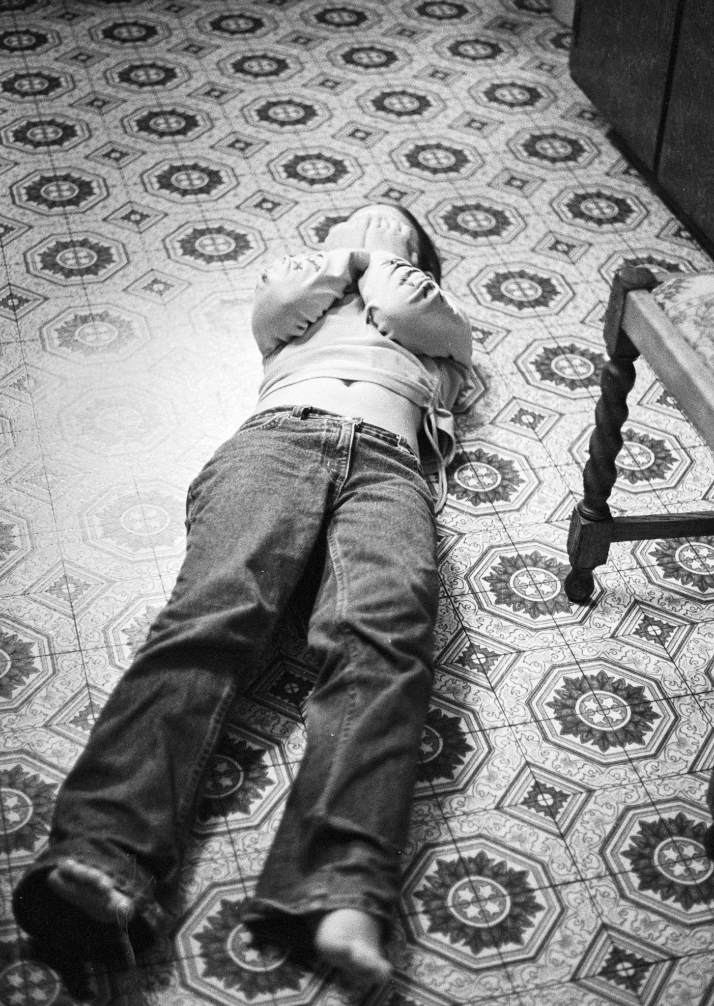 M on floor