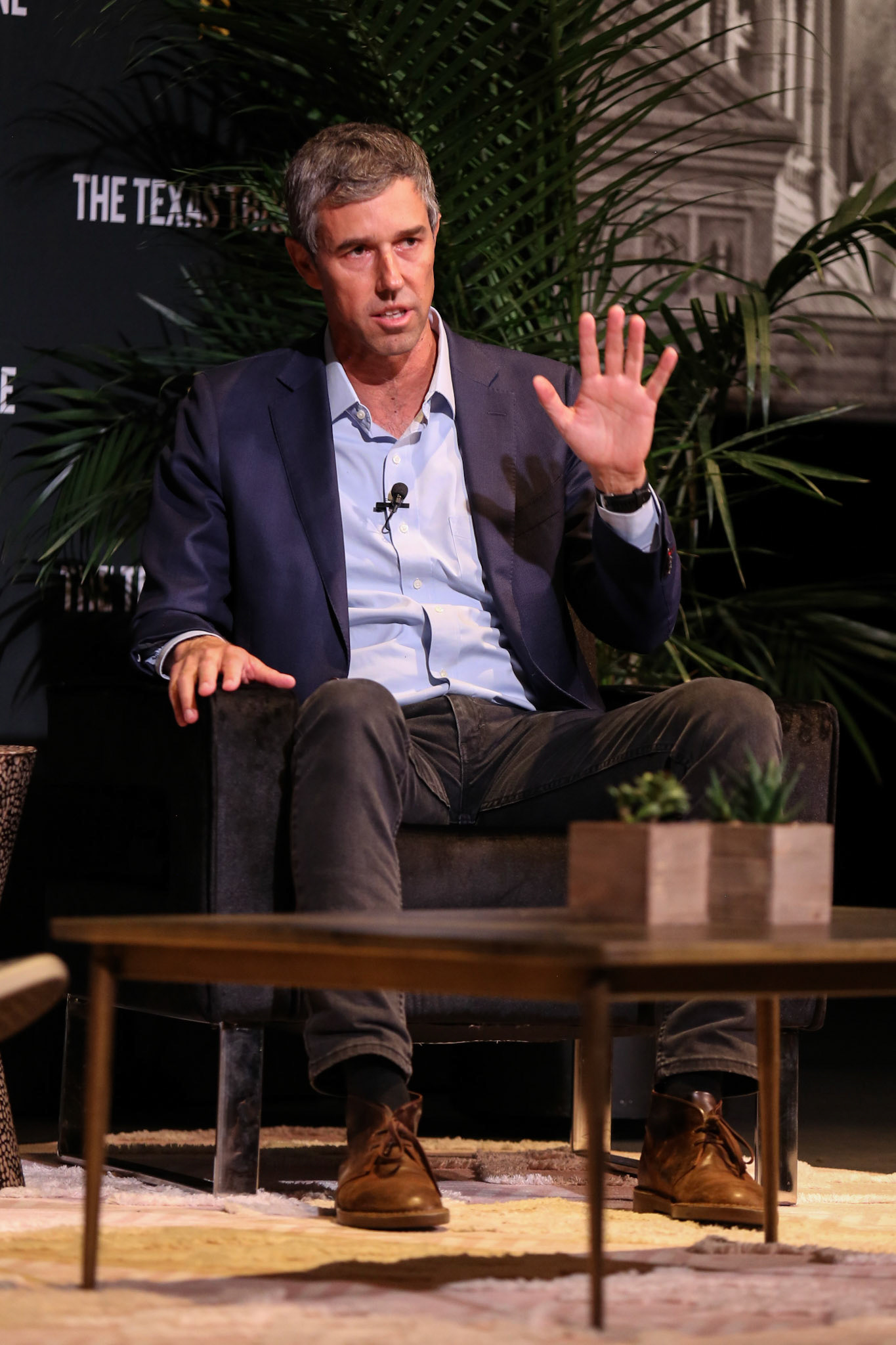 Gubernatorial candidate Beto O'Rourke speaks at Texas Tribune Fest in Austin on Sept. 24, 2022.