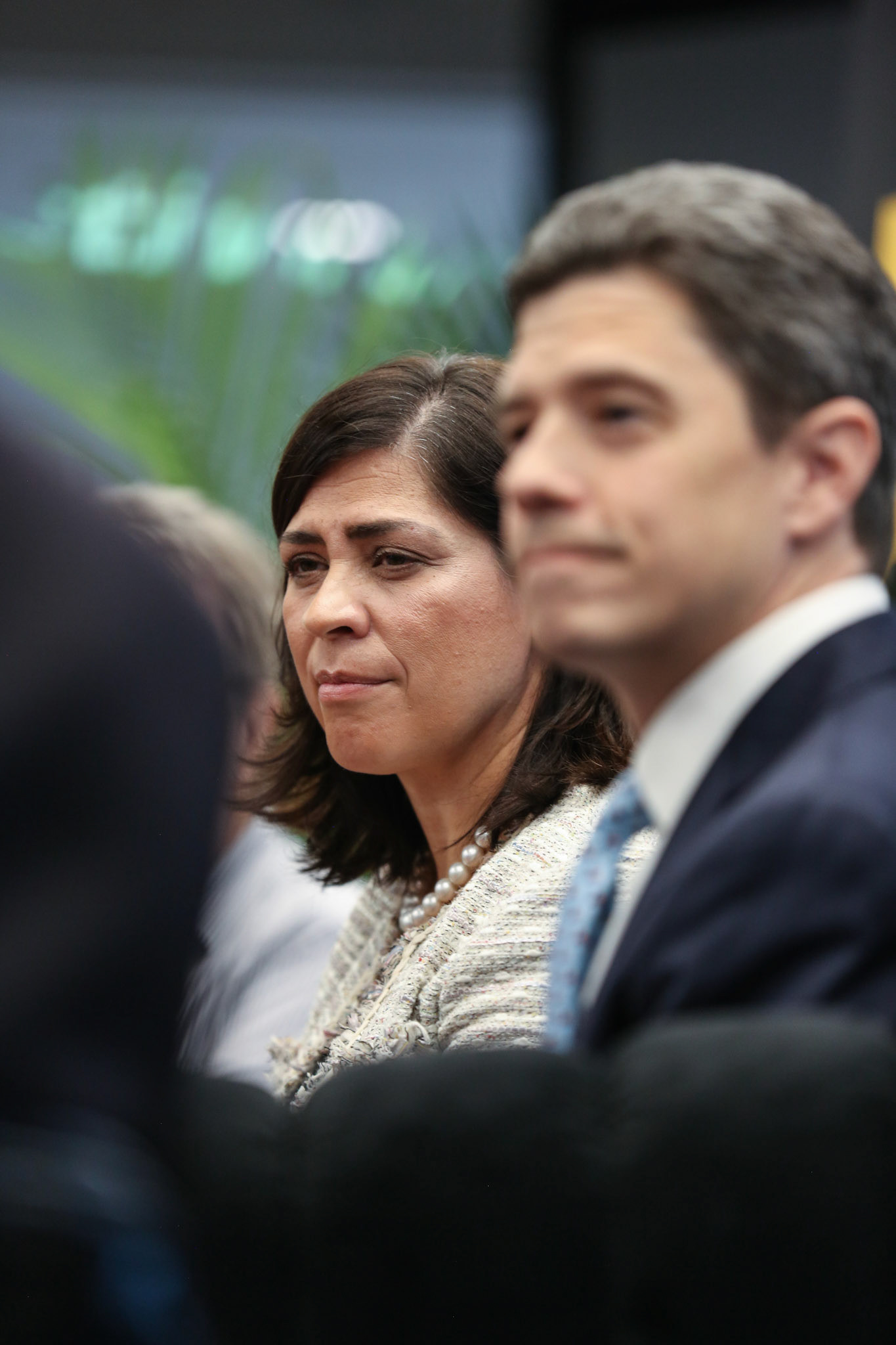Justice of the Supreme Court of Texas Rebeca Aizpuru Huddle speaks at Texas Tribune Fest in Austin on Sept. 24, 2022.
