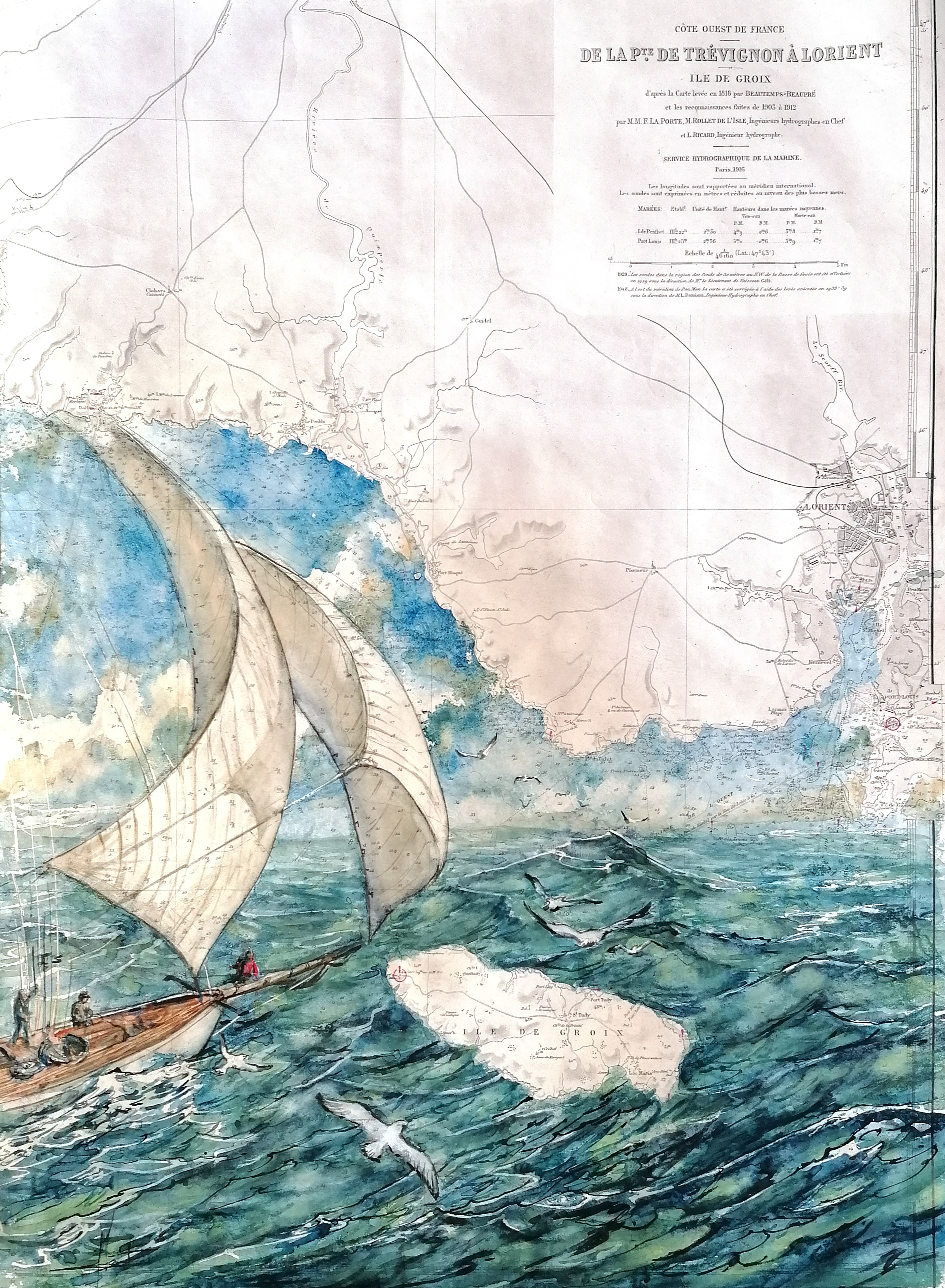 Arrivée au port de Lorient 49/69 cm