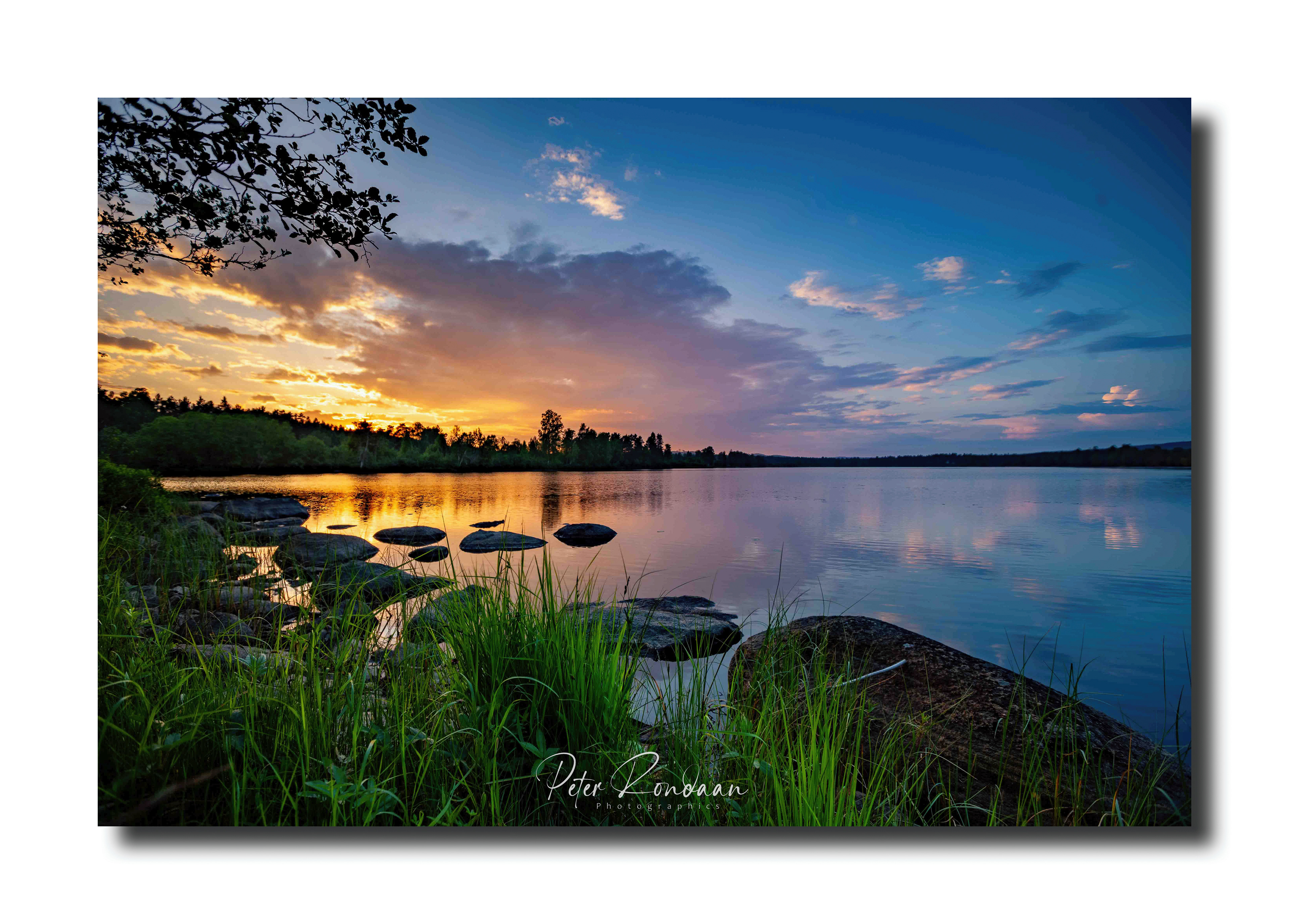 6 - Sunset over lake Uppämten
