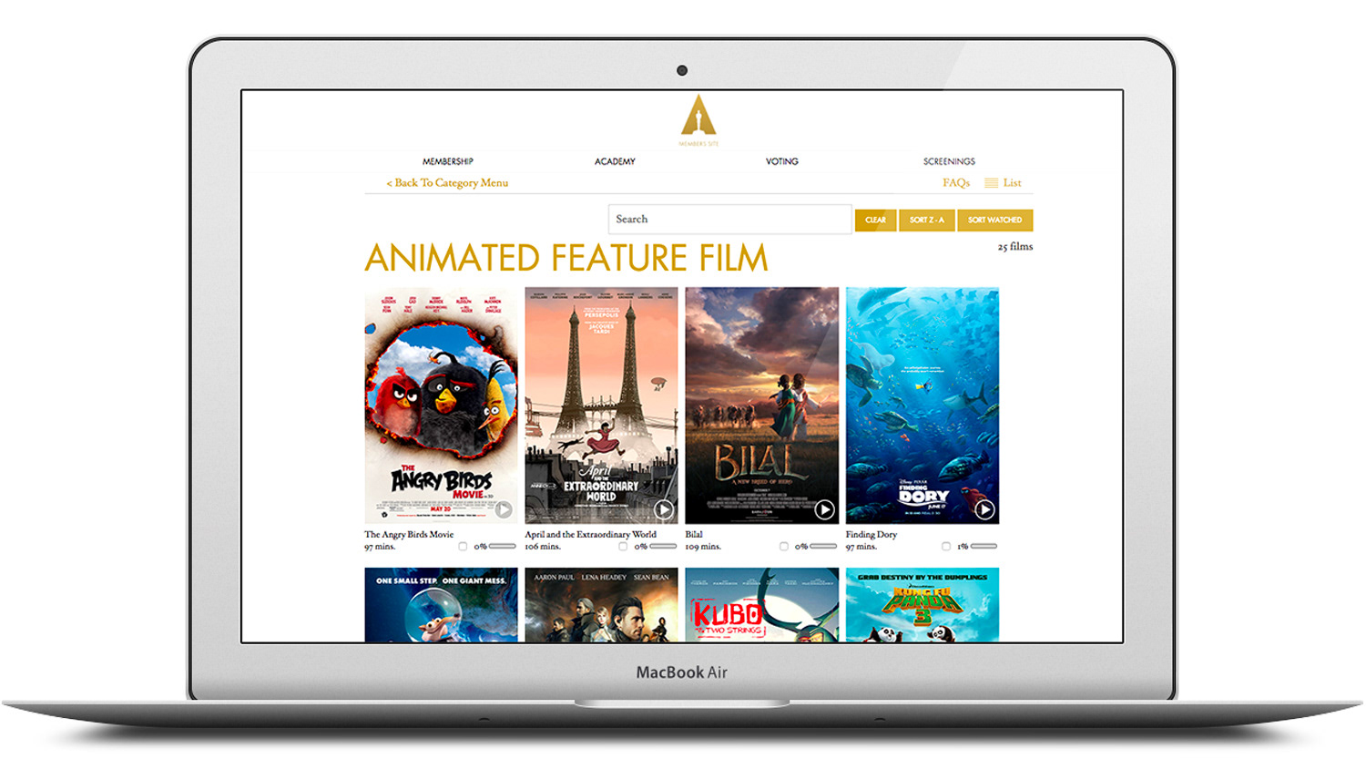 Oscar screening platform