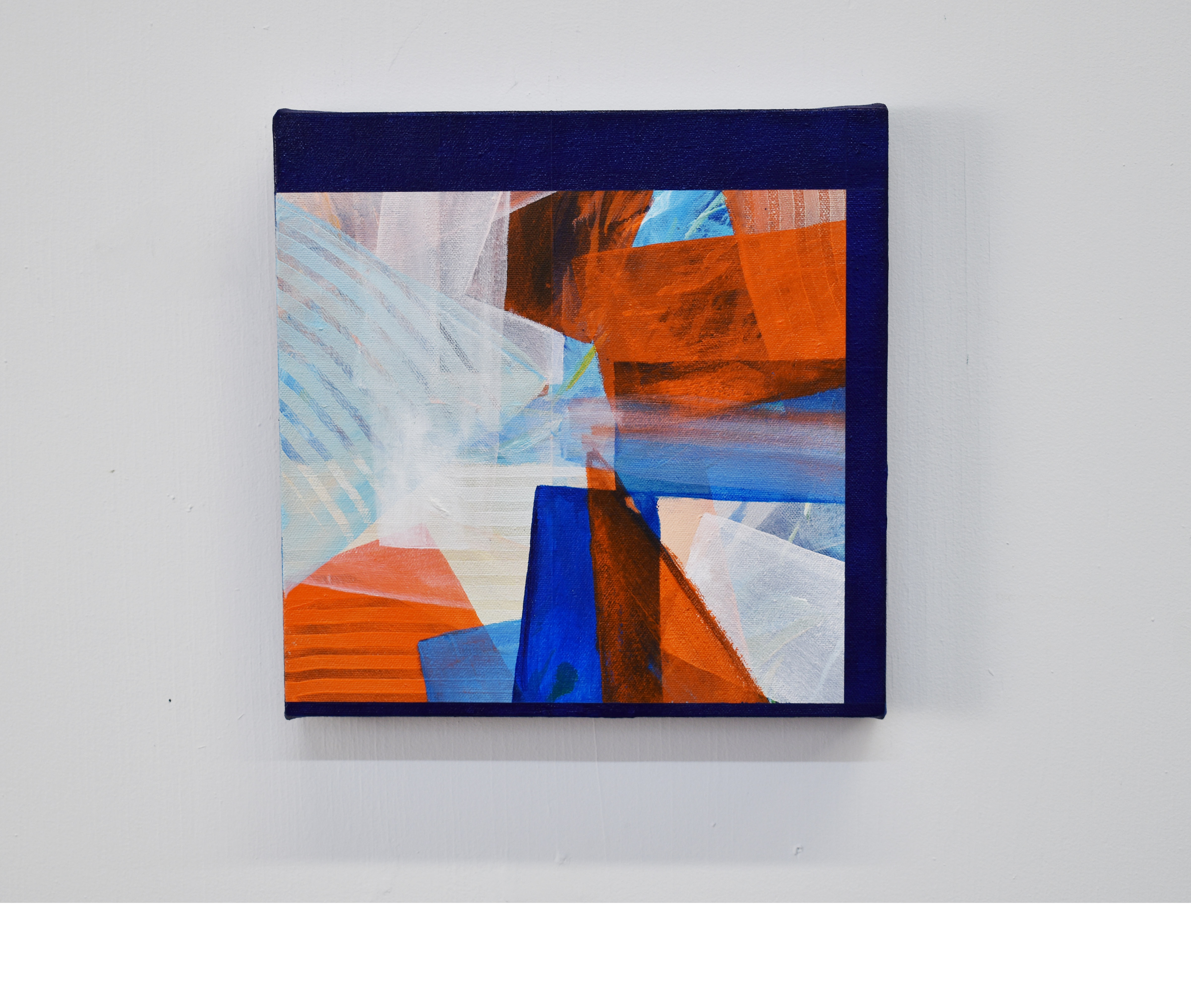 «L'aligner», acrylique sur toile, 10 x 10", 2021