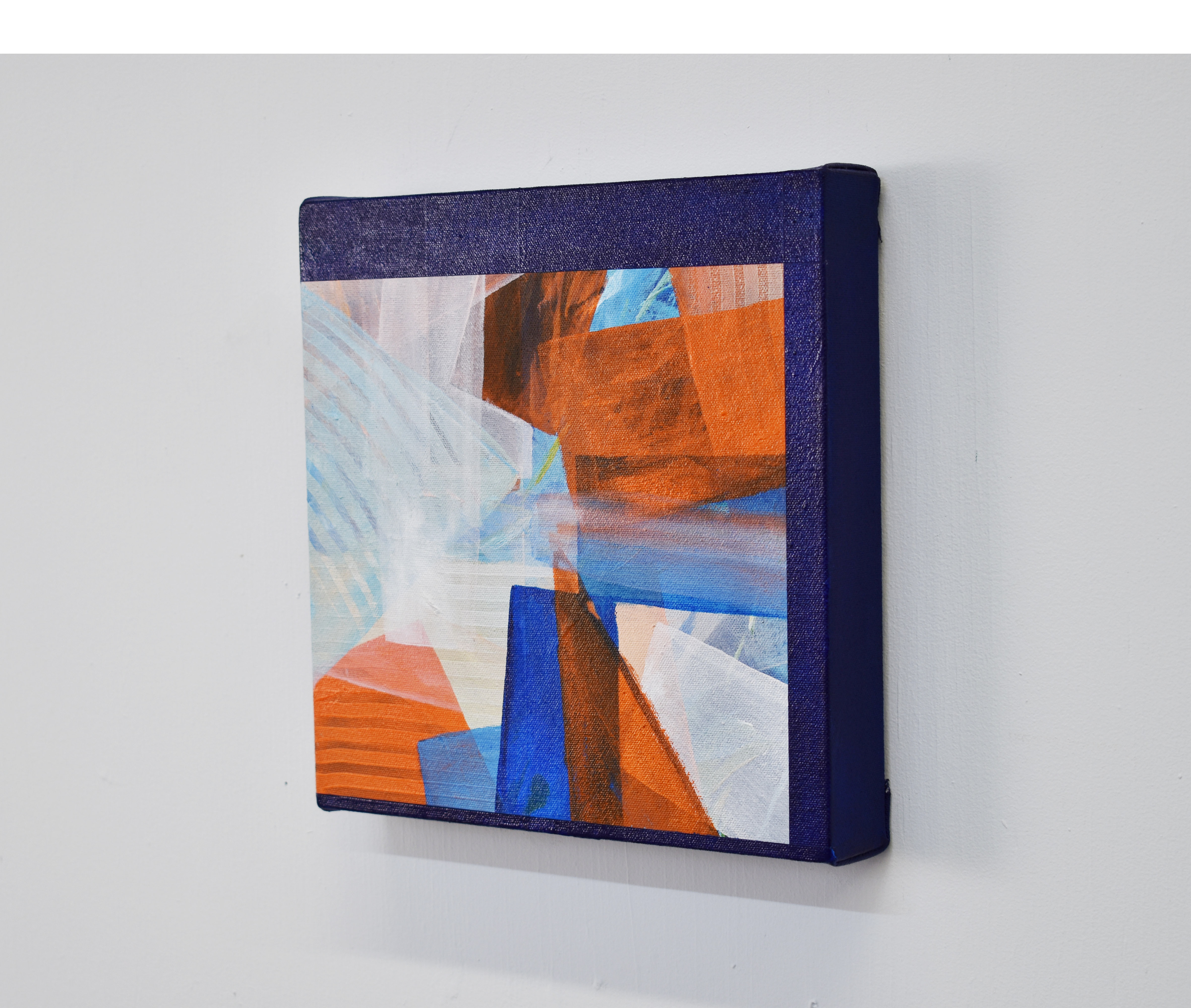 «L'aligner», acrylique sur toile, 10 x 10", 2021