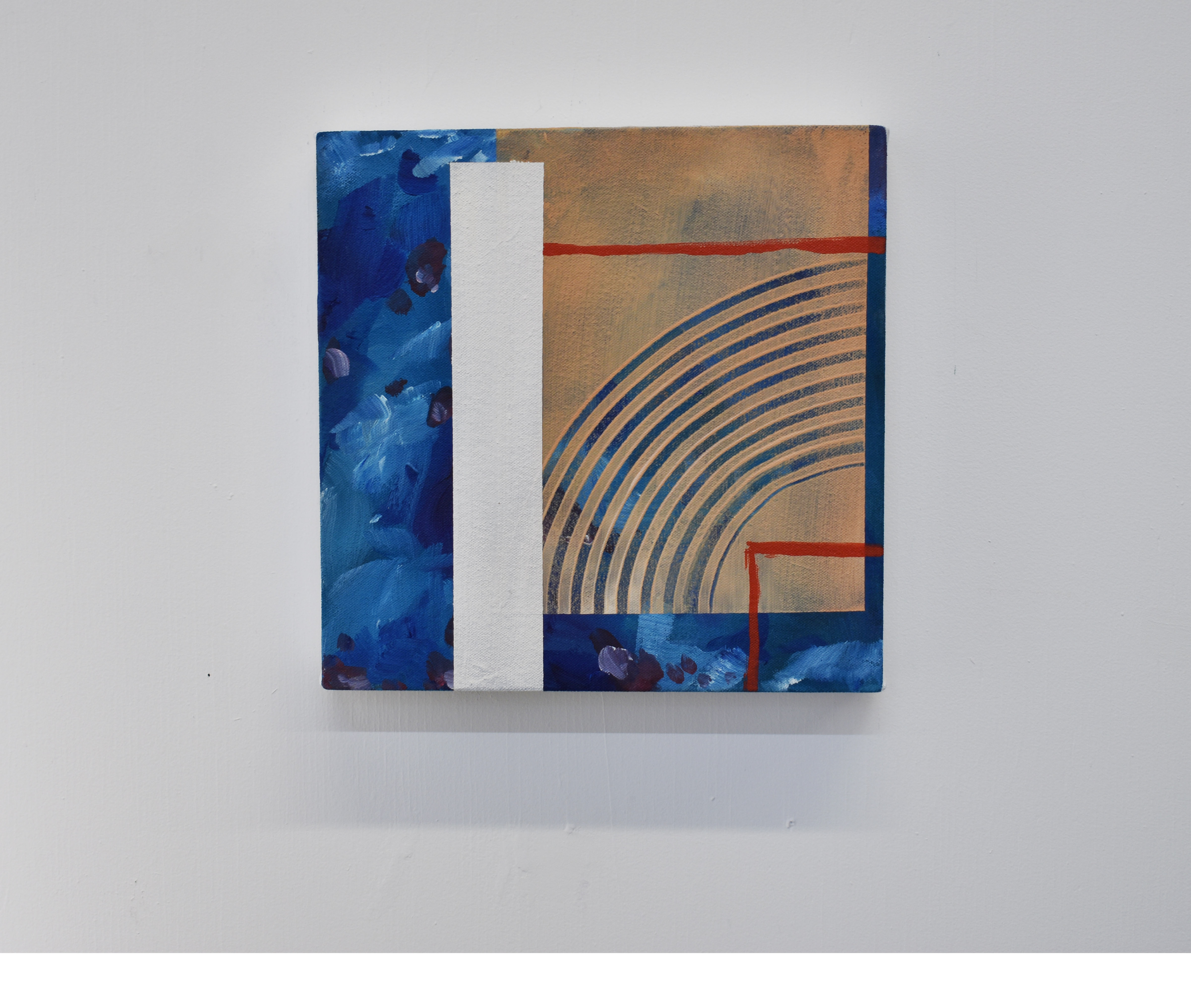 «Tracer», acrylique sur toile, 10 x 10", 2021