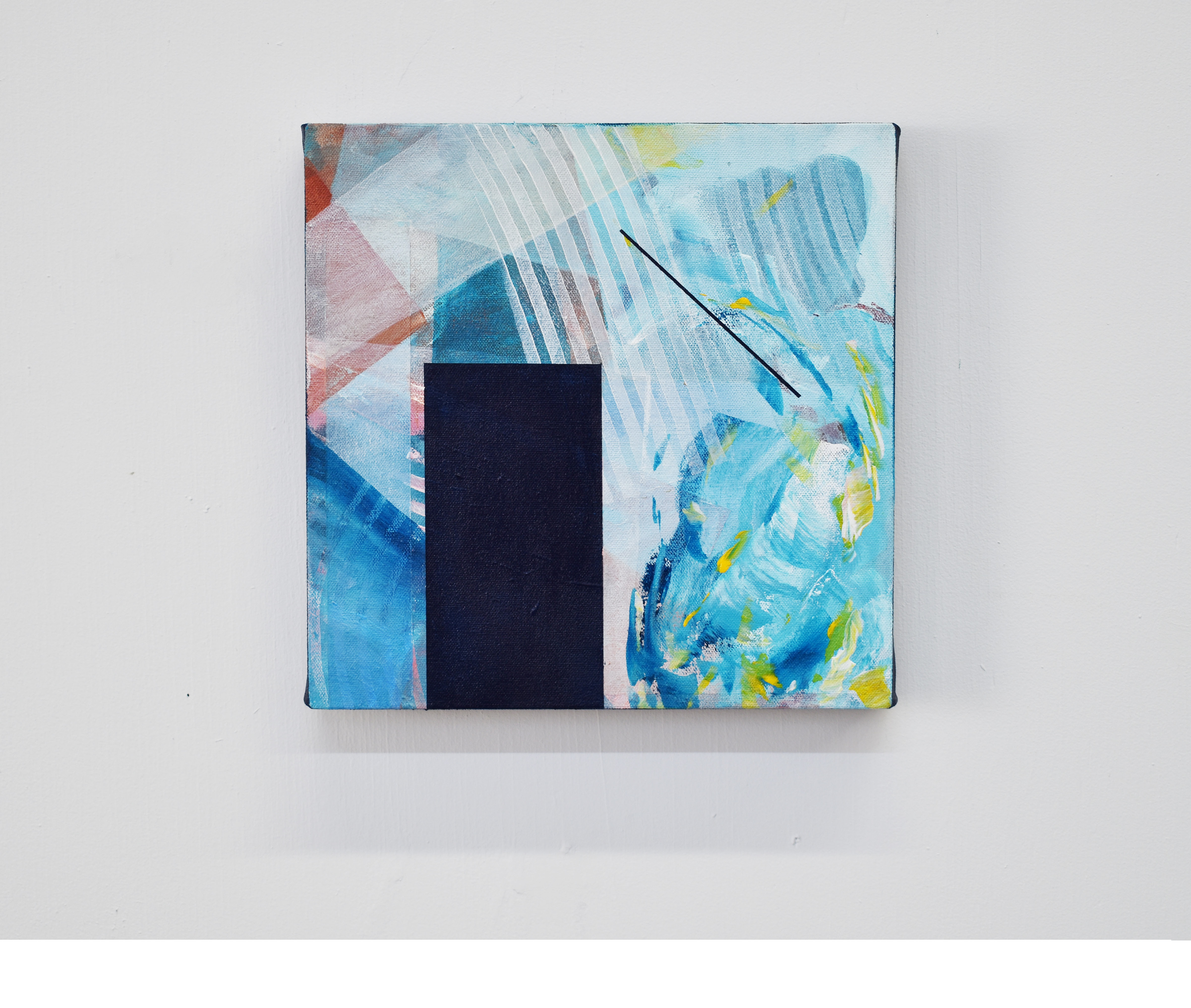 «Lueur sombre», acrylique sur toile, 10 x 10", 2021