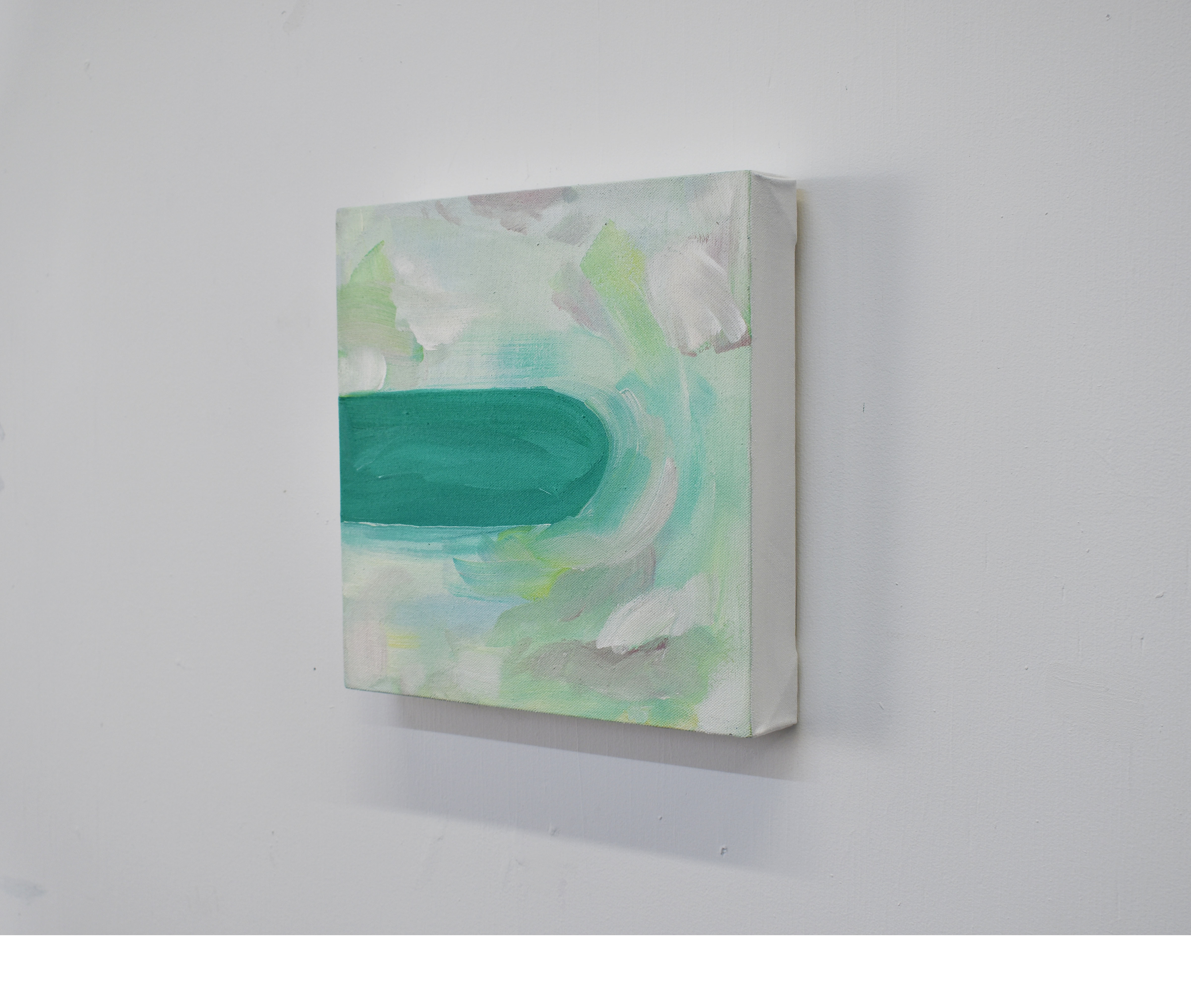 «Ciel et terre», acrylique sur toile, 10 x 10", 2021