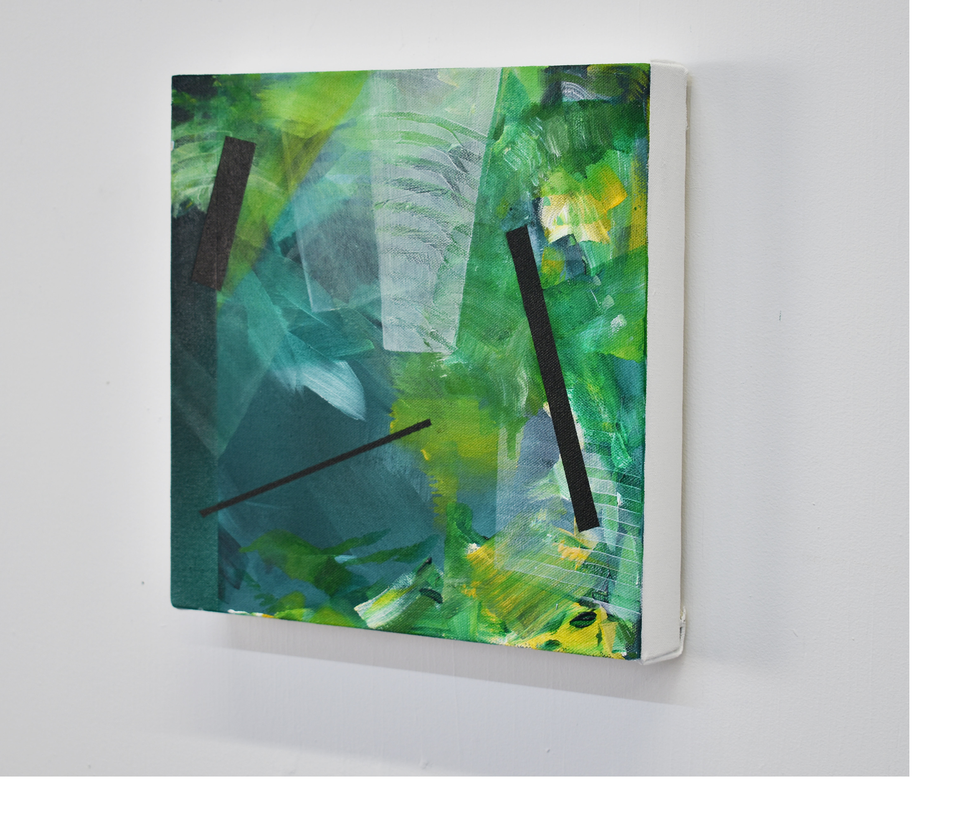 «Et si tout était déjà construit», acrylique sur toile, 10 x 10", 2021