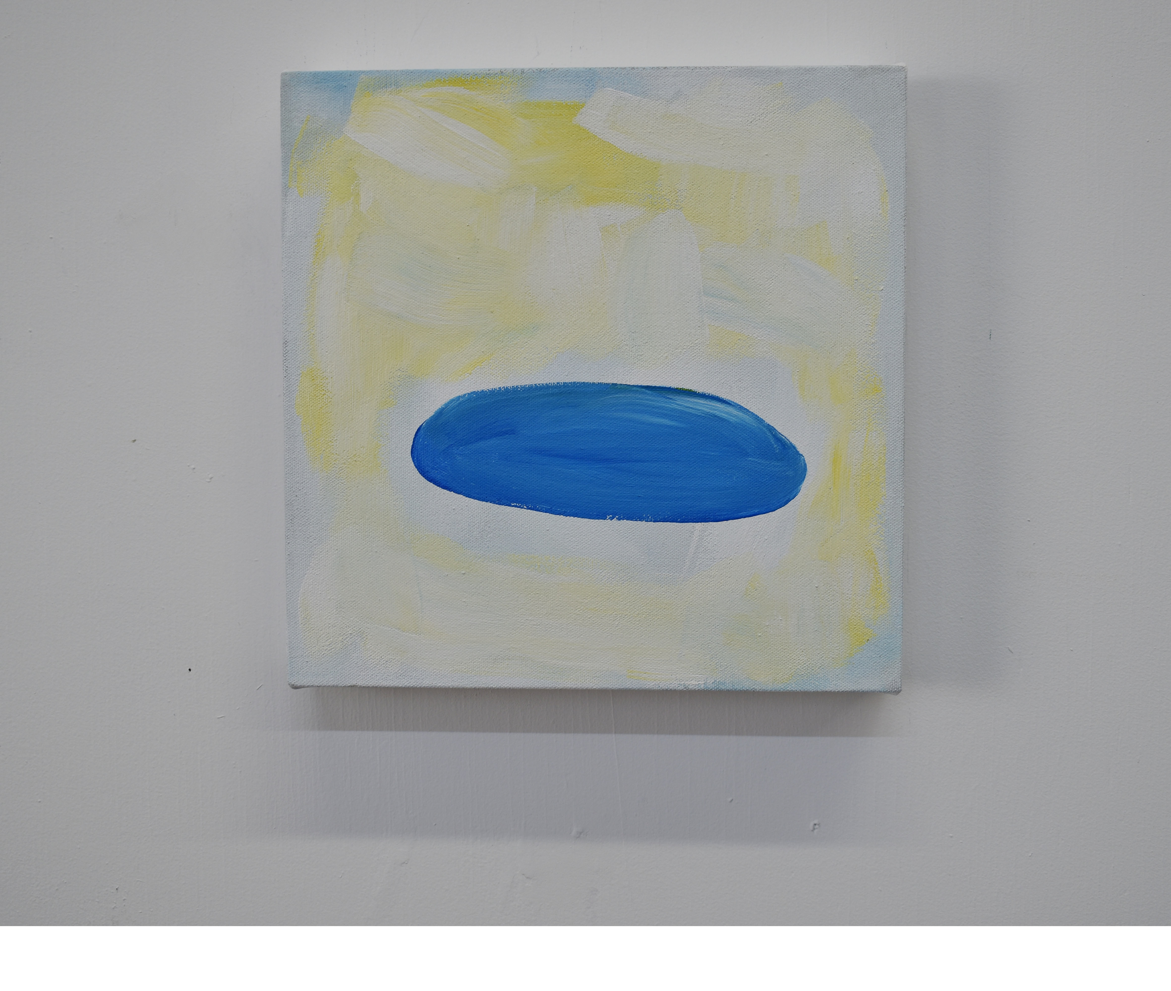 «Forme non identifiable : FNI», acrylique sur toile, 10 x 10", 2021