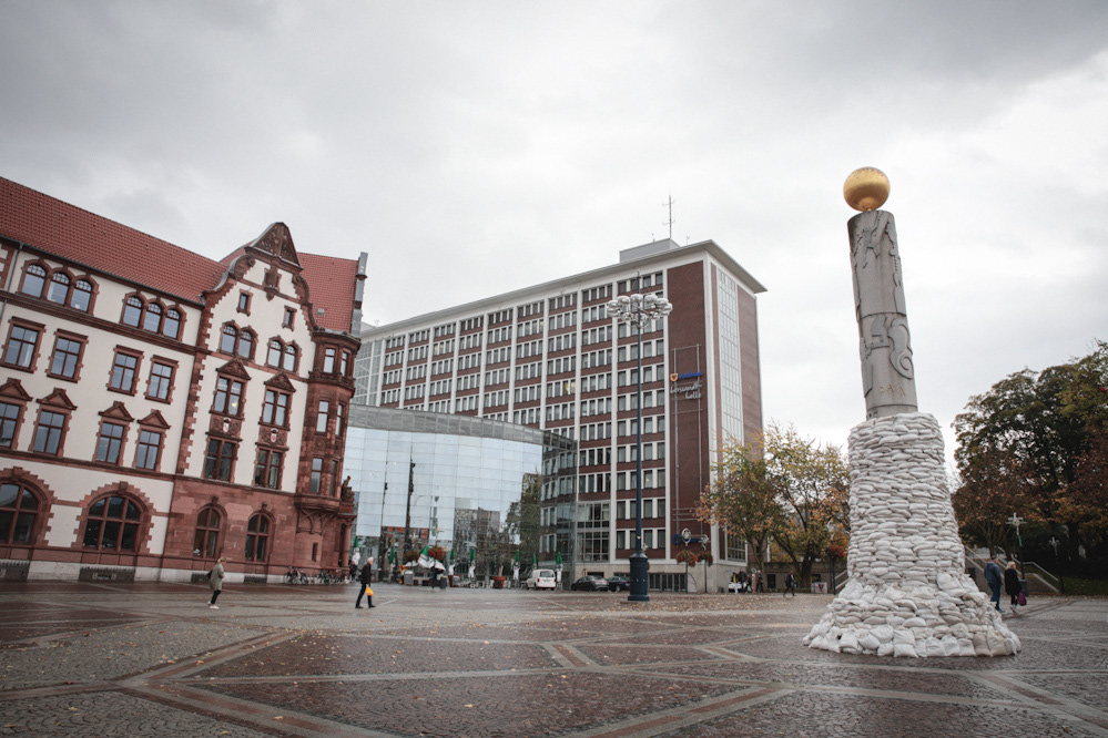 Architecture of War, Kunstinstallation in Dortmund, Oktober 2022. Foto: Karsten Wickern