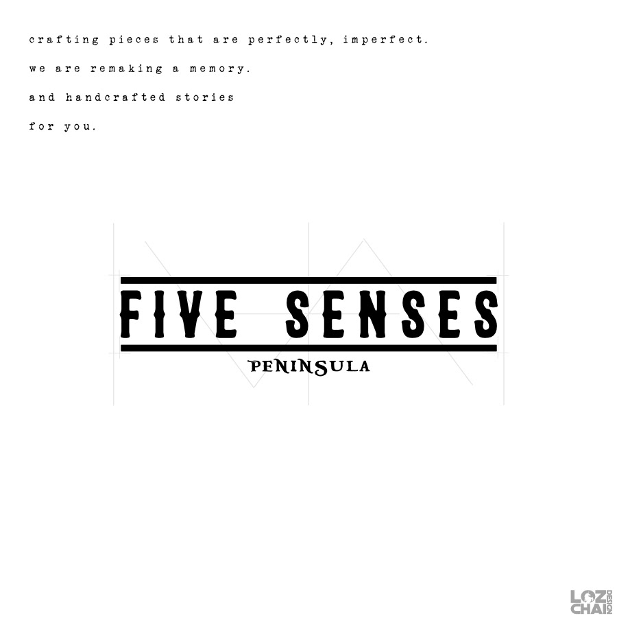 Mornington Peninsula graphic designer loz chai re brand for local mornington business five senses logo creative graphic design