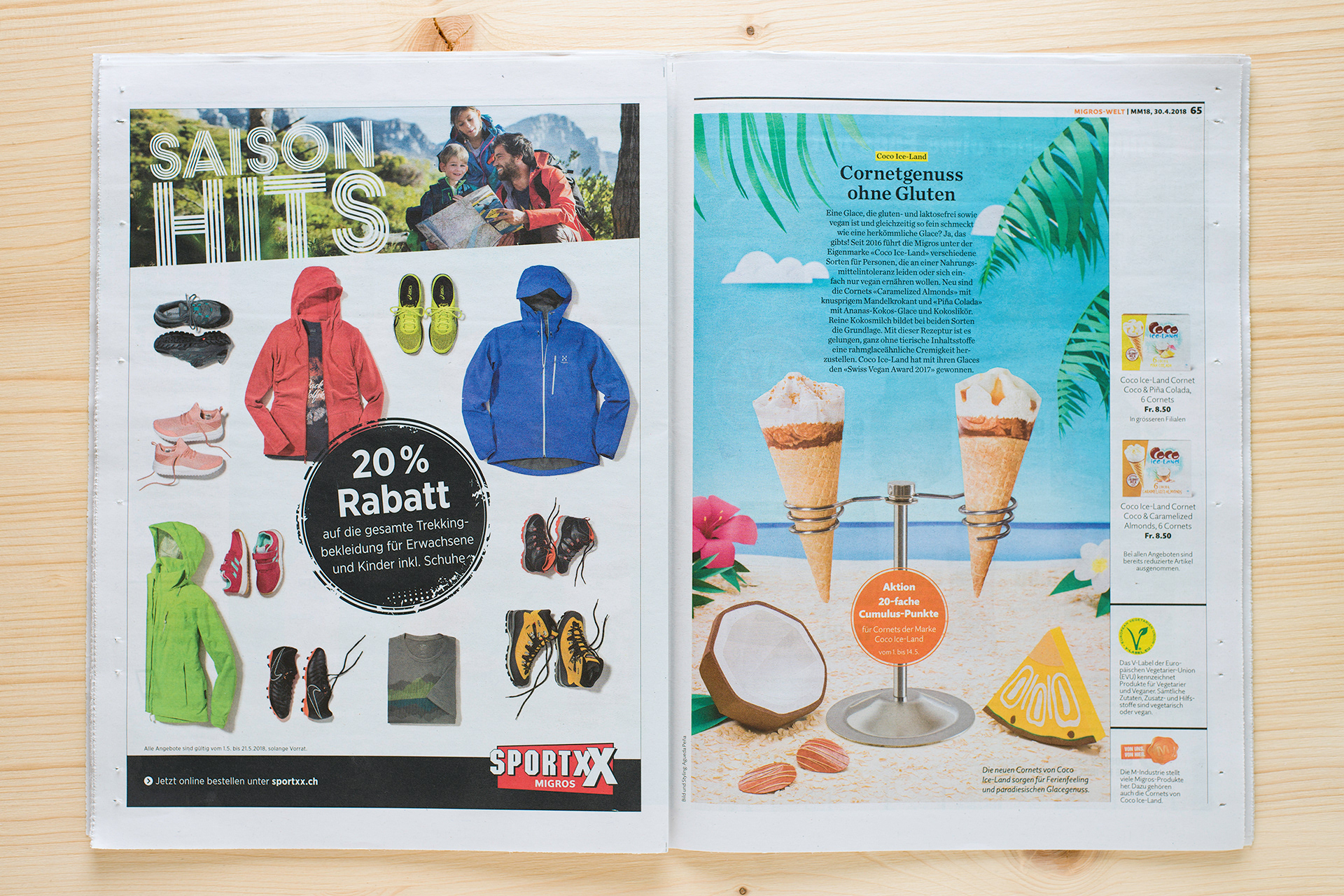 Coco Ice-Land Cornet Migros-Magazin