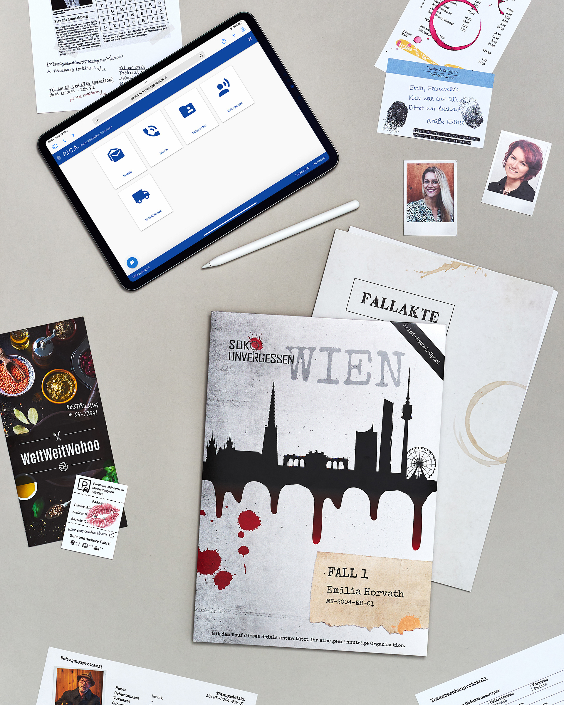 Stories by Xenia commercial flat lay