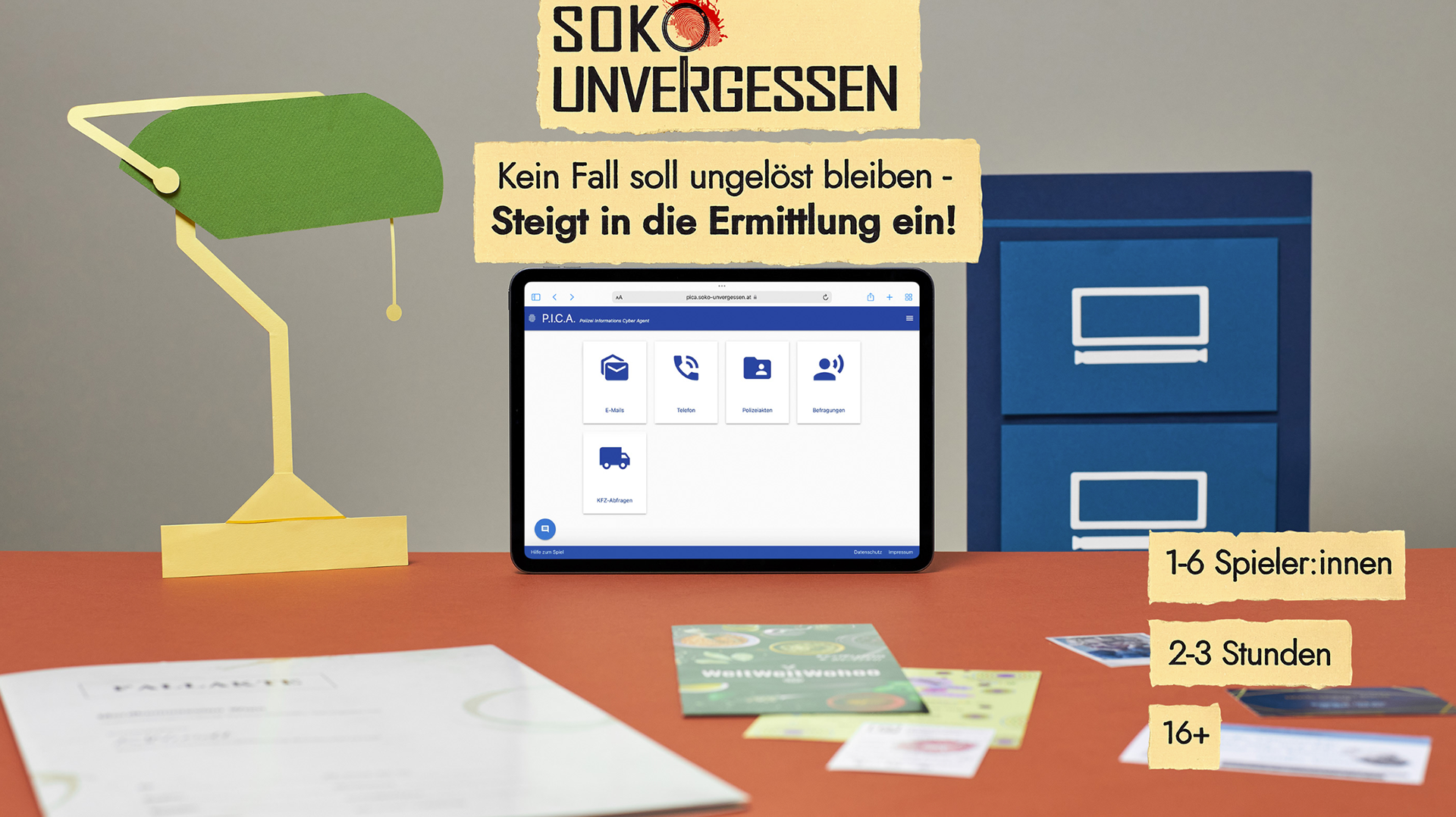 Paper set of Soko Unverguessen office
