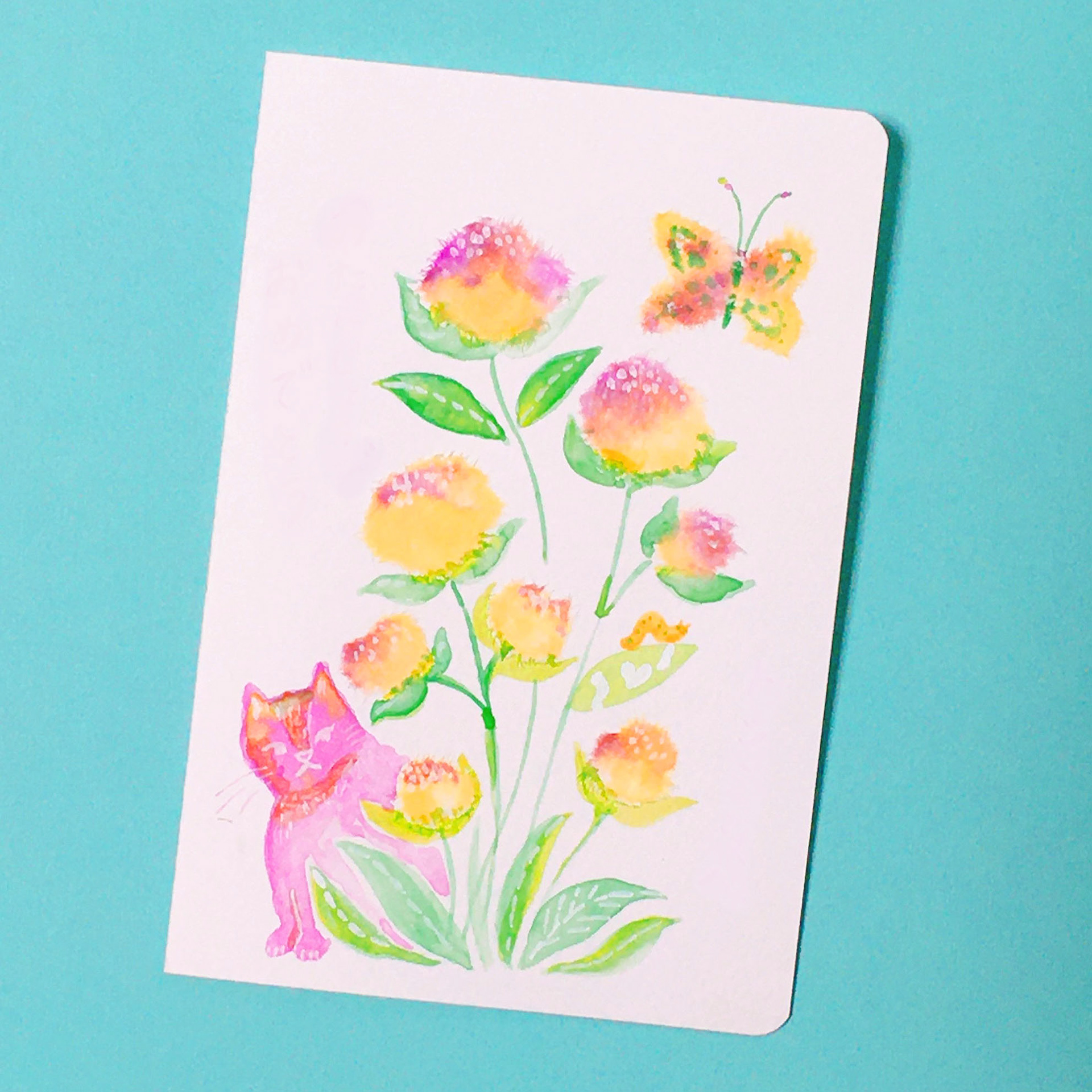 使用画材：水彩絵の具