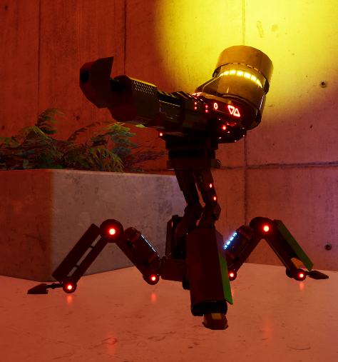 Dual Barrel Turret Enemy