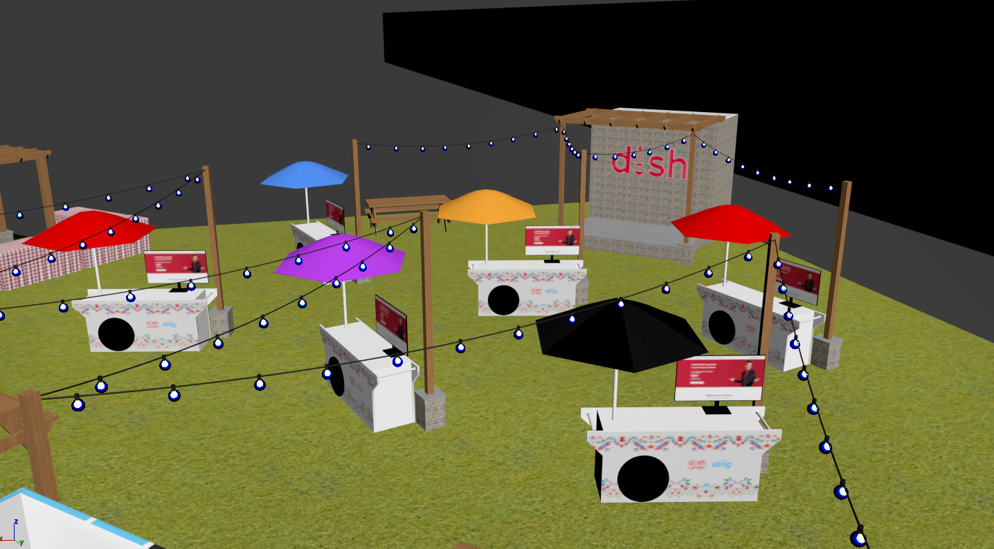DishLATINO Area Rendering: Carts