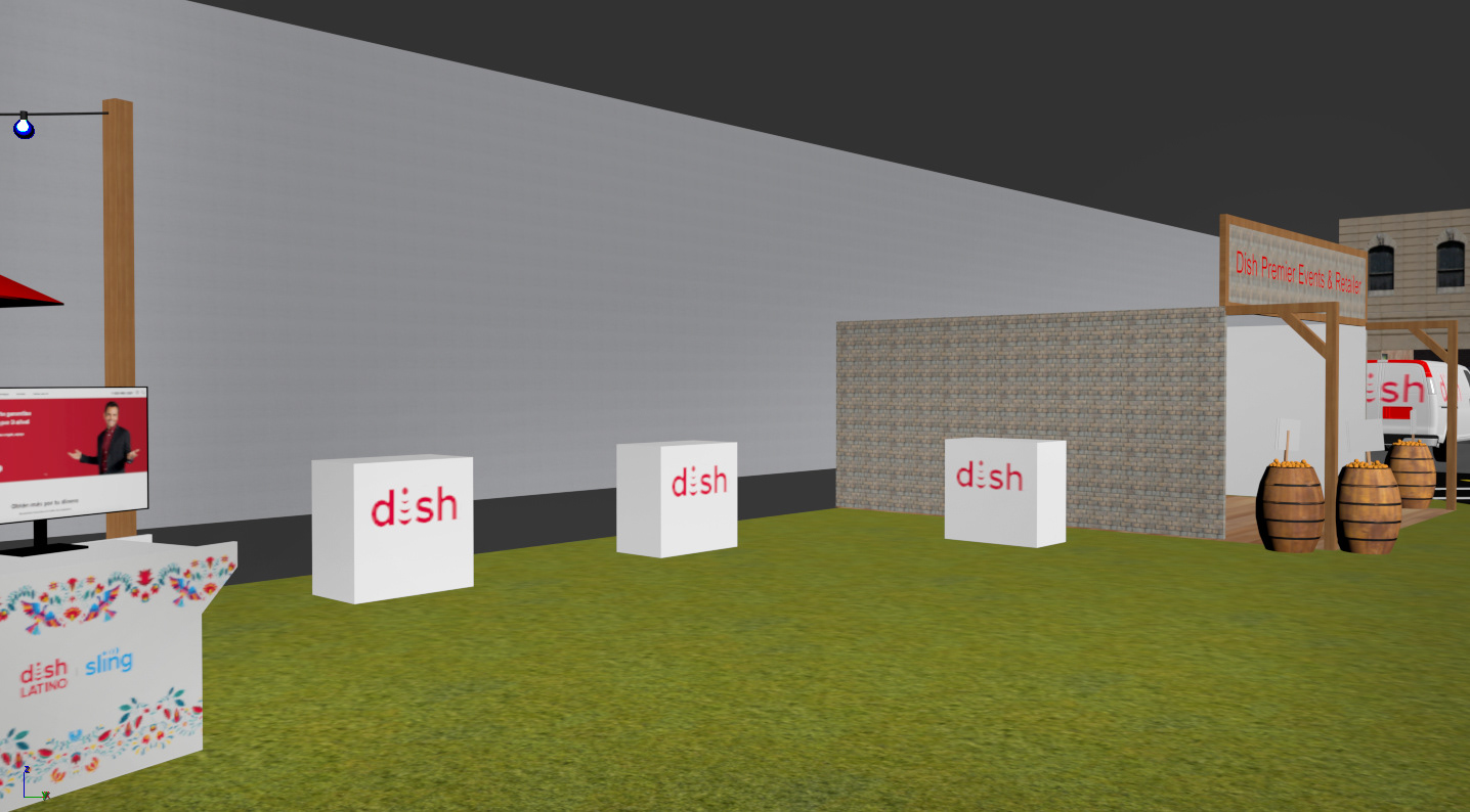 DishLATINO Area Rendering: Kiosks