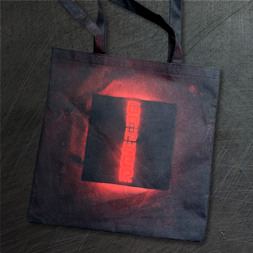 gabber bag • handmade with cut template + graffiti spraycan