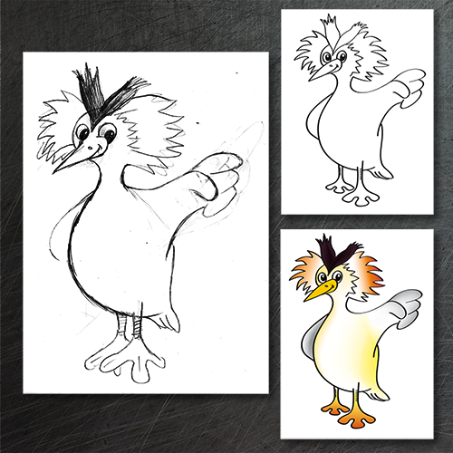 van schets naar vector