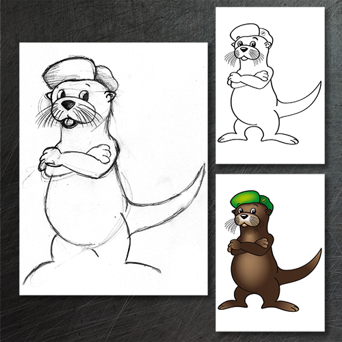 van schets naar vector