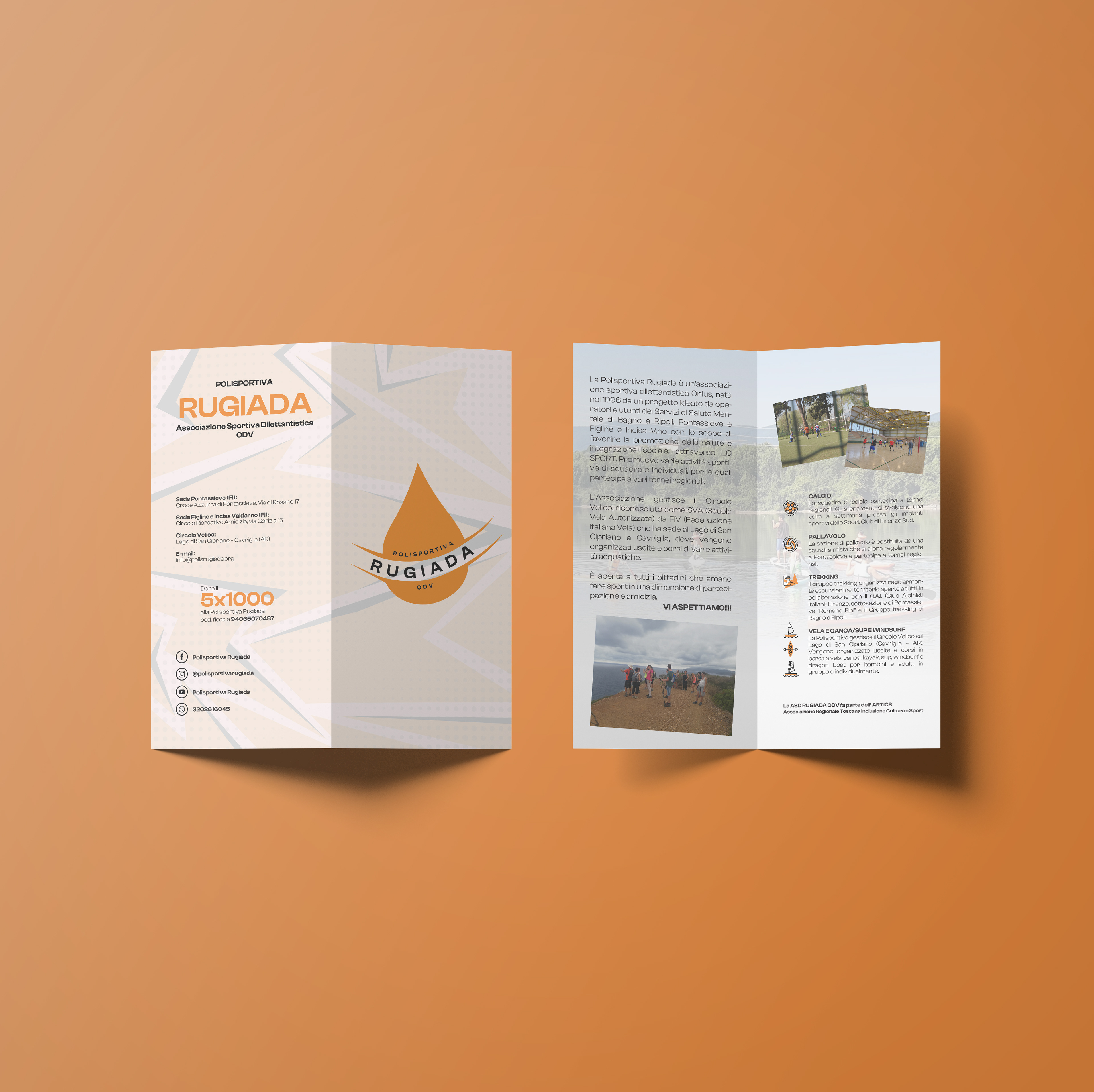 BROCHURE DESIGN & VISUAL IDENTITY / Polisportiva Rugiada