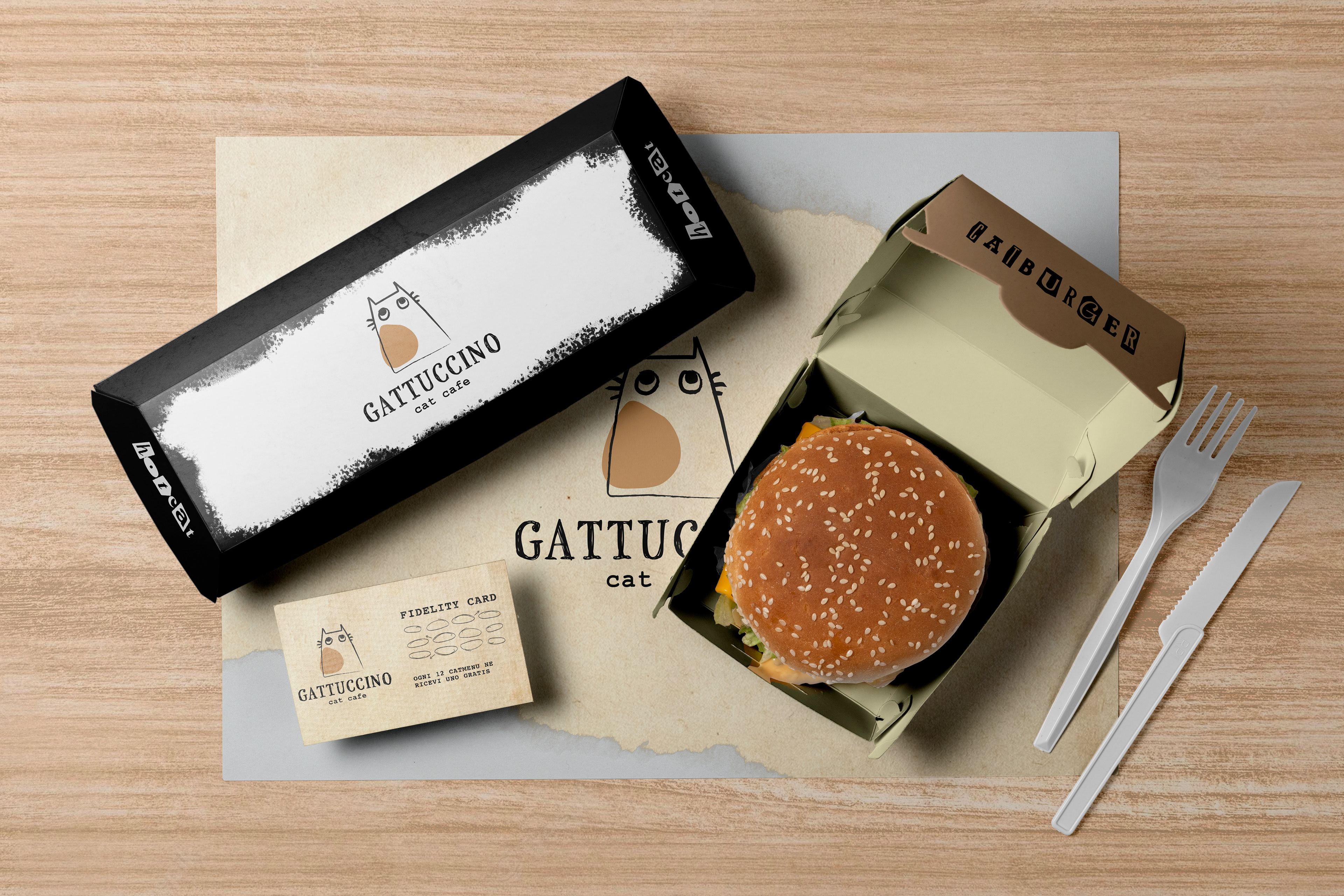 VISUAL IDENTITY / Gattuccino - cat cafè