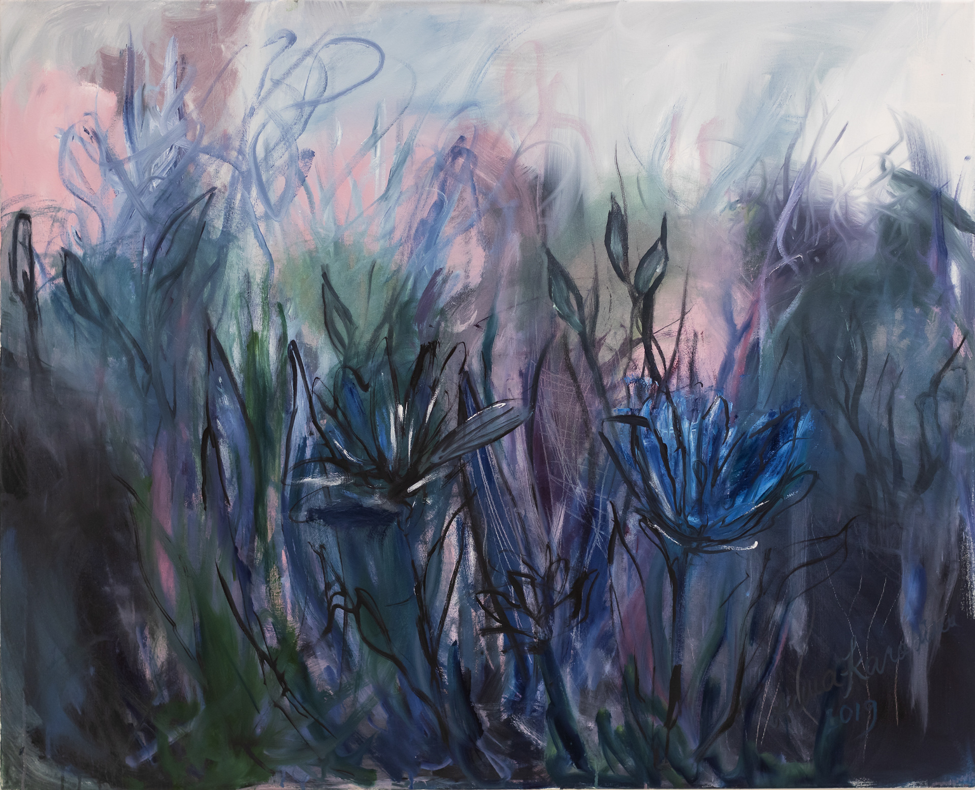 KEHTOLAULU | LULLABY, 2019, 80X100, öljy kankaalle, oil on canvas.