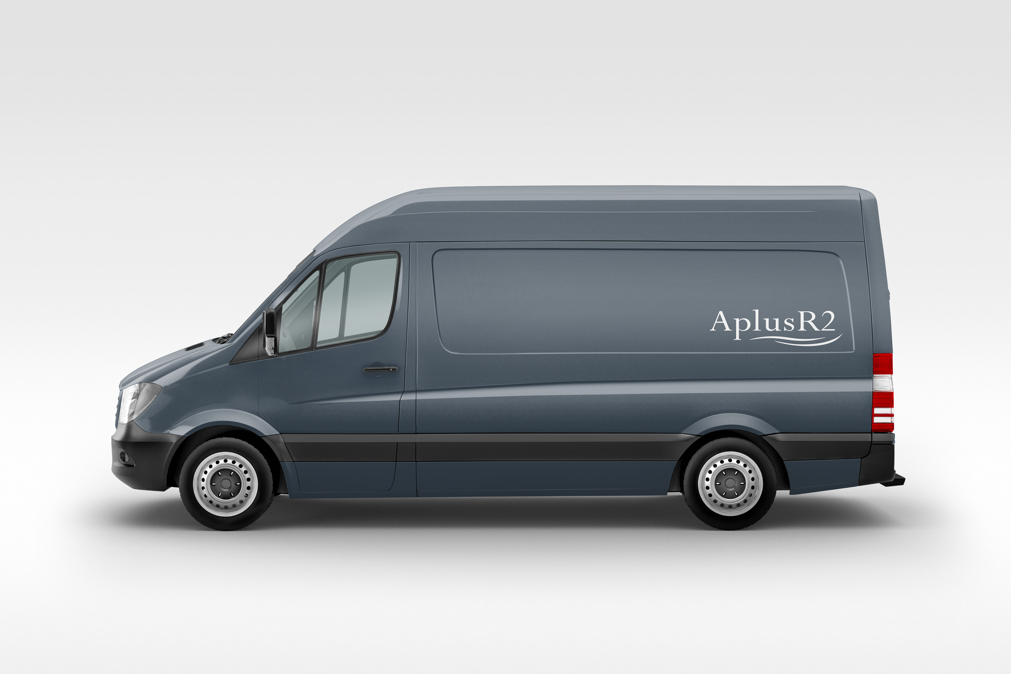 Vehicle wrap concept for new rental van business called AplusR2
