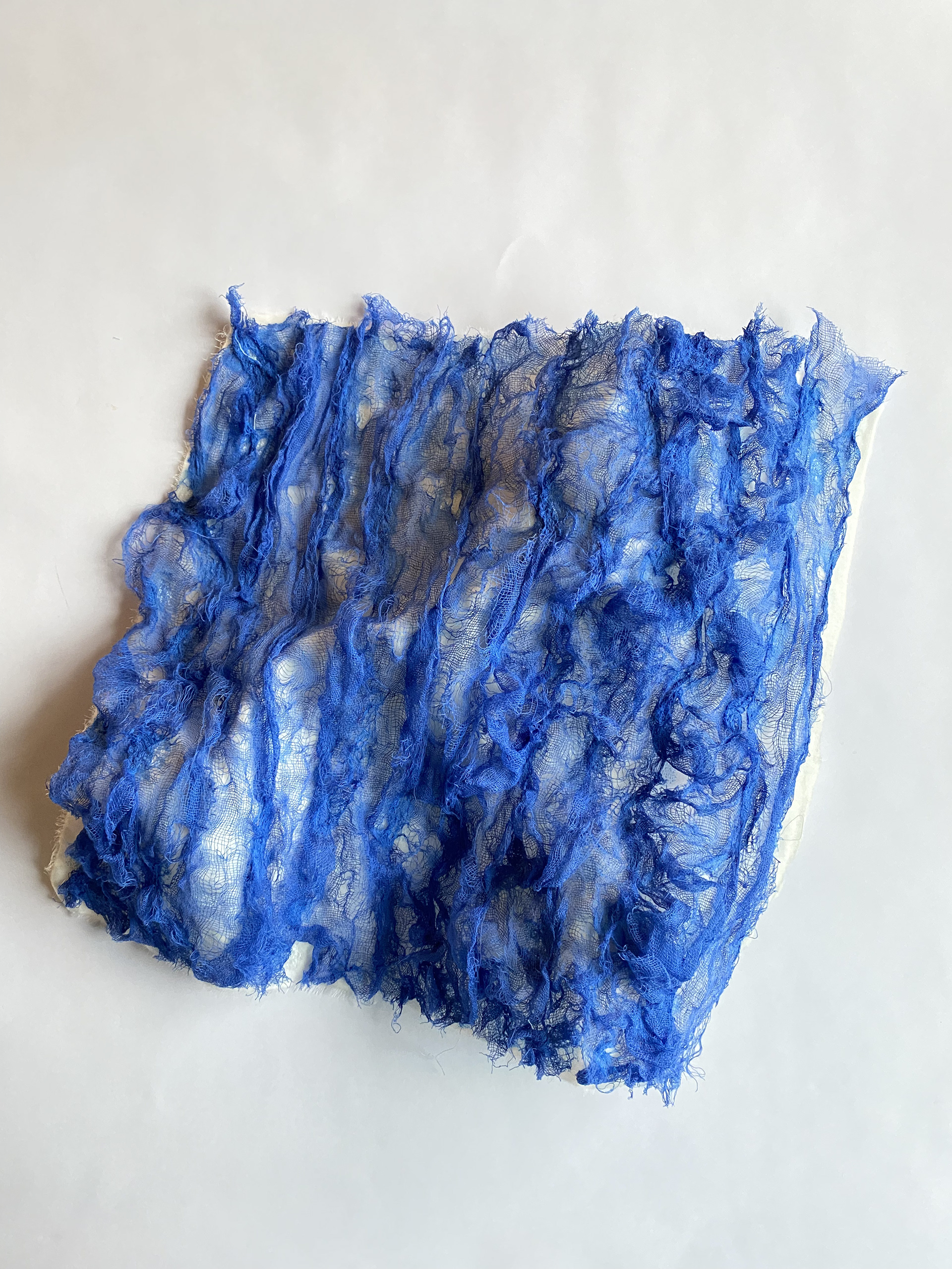 dyed gauze on velvetho
