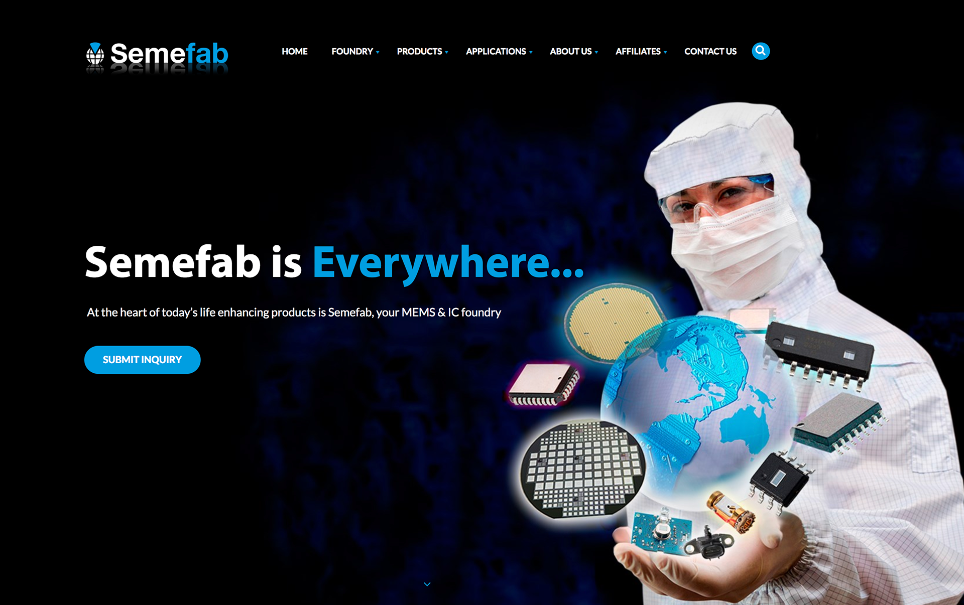 Website Home Page www.semefab.com