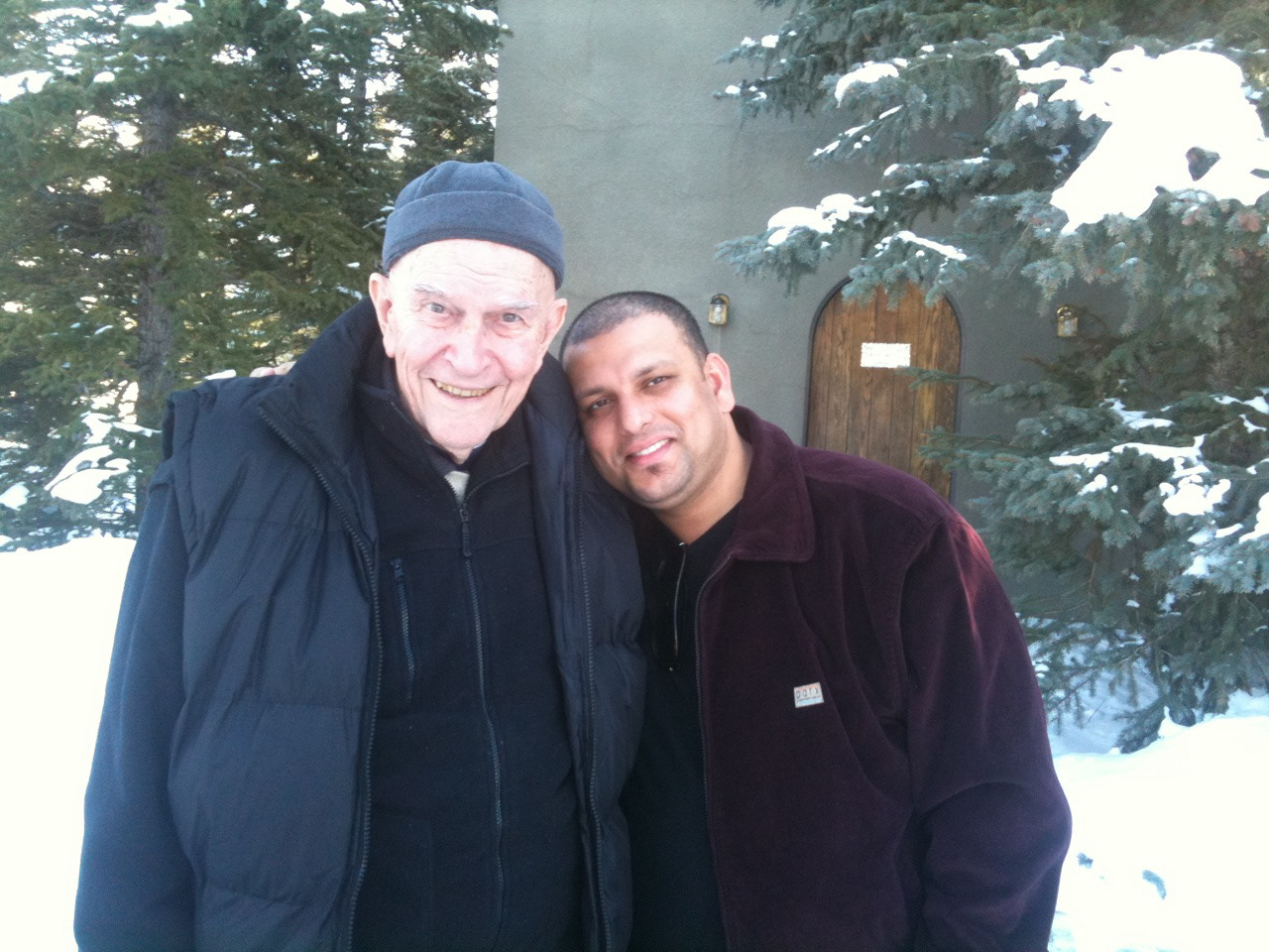 Fr. Thomas Keating with Ven. Tenzin Priyadarshi