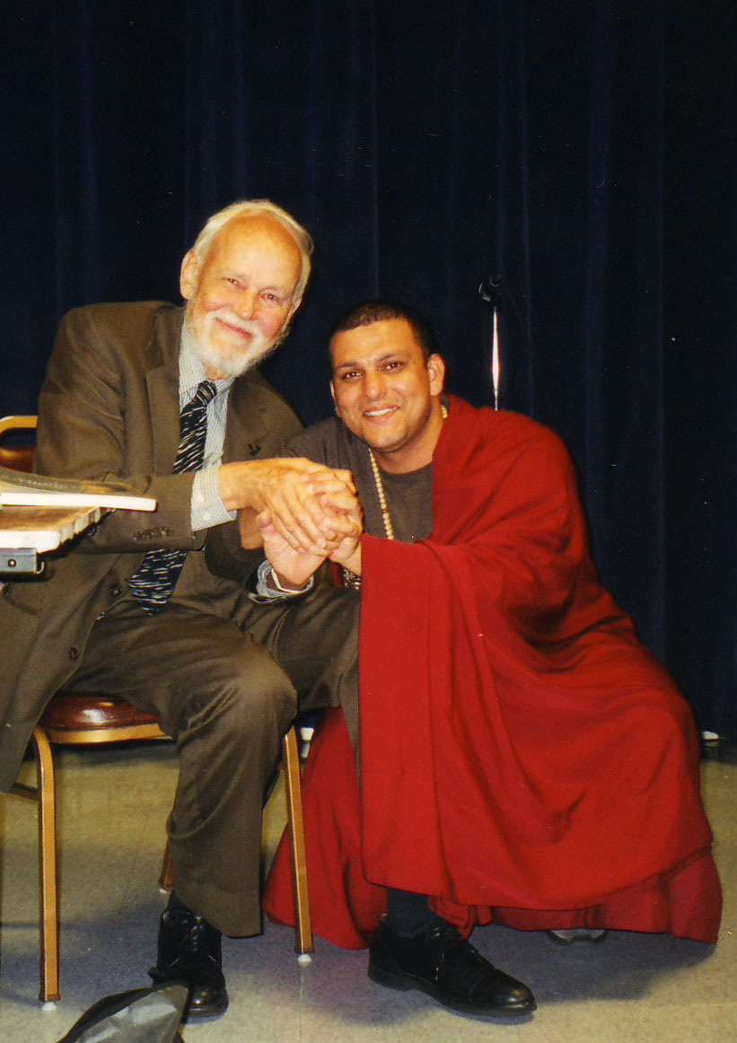 Dr. Huston Smith with Ben. Tenzin Priyadarshi