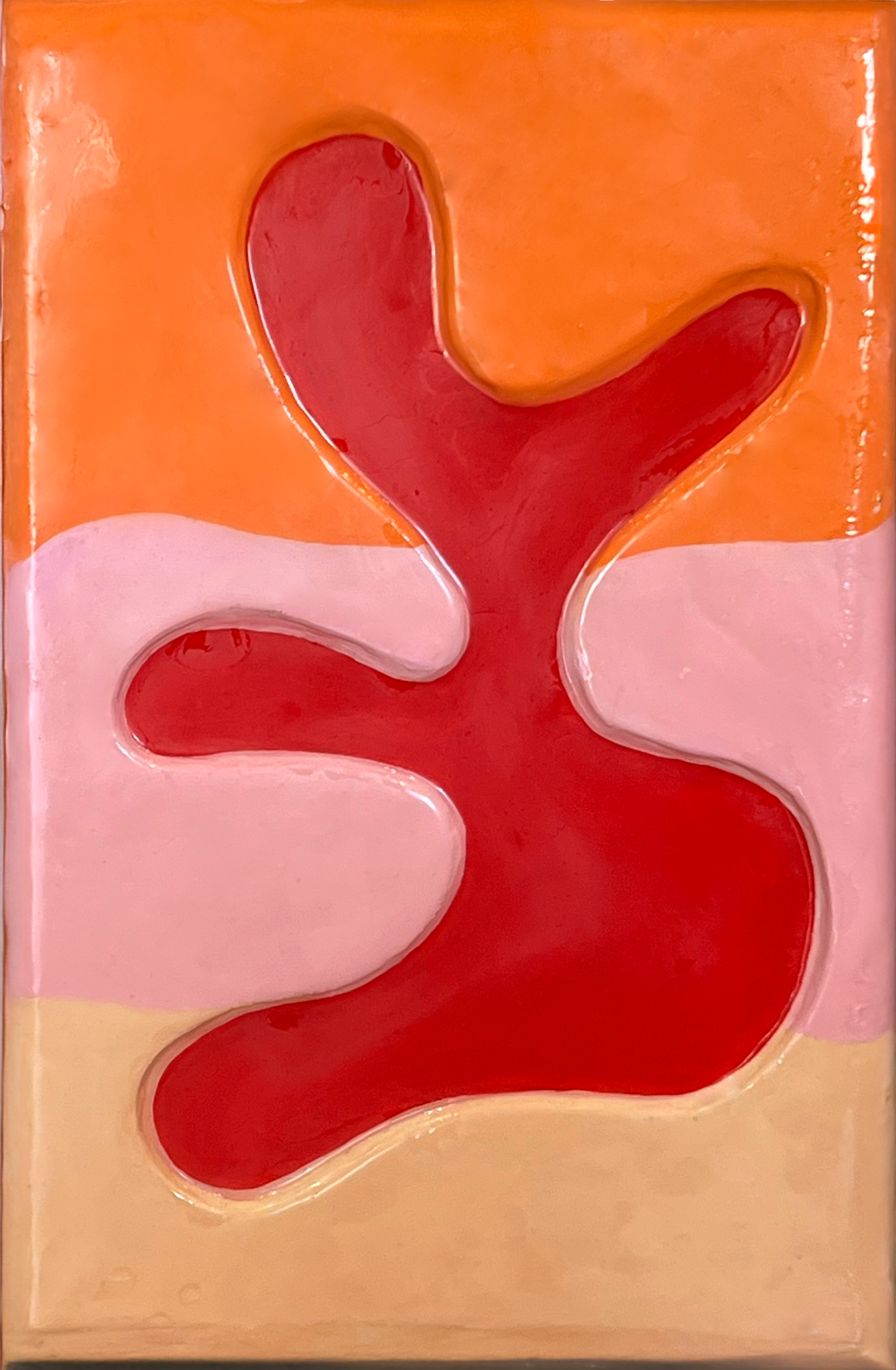 Sold | 40x60cm Acrilyc, Plaster, Resin - Wood panel