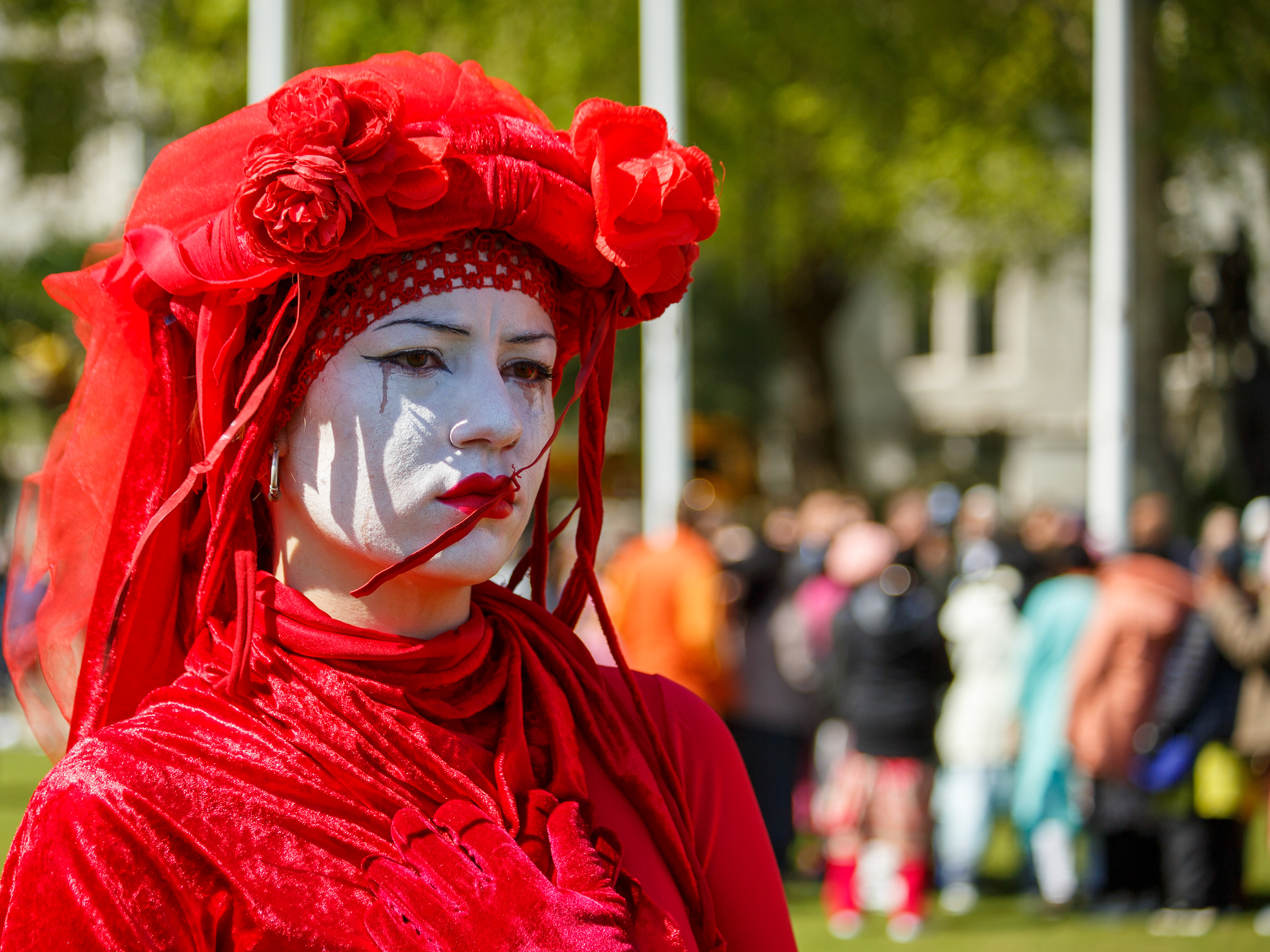April 22nd, 2026 - Red Rebels at a Extinction Rebellion protest