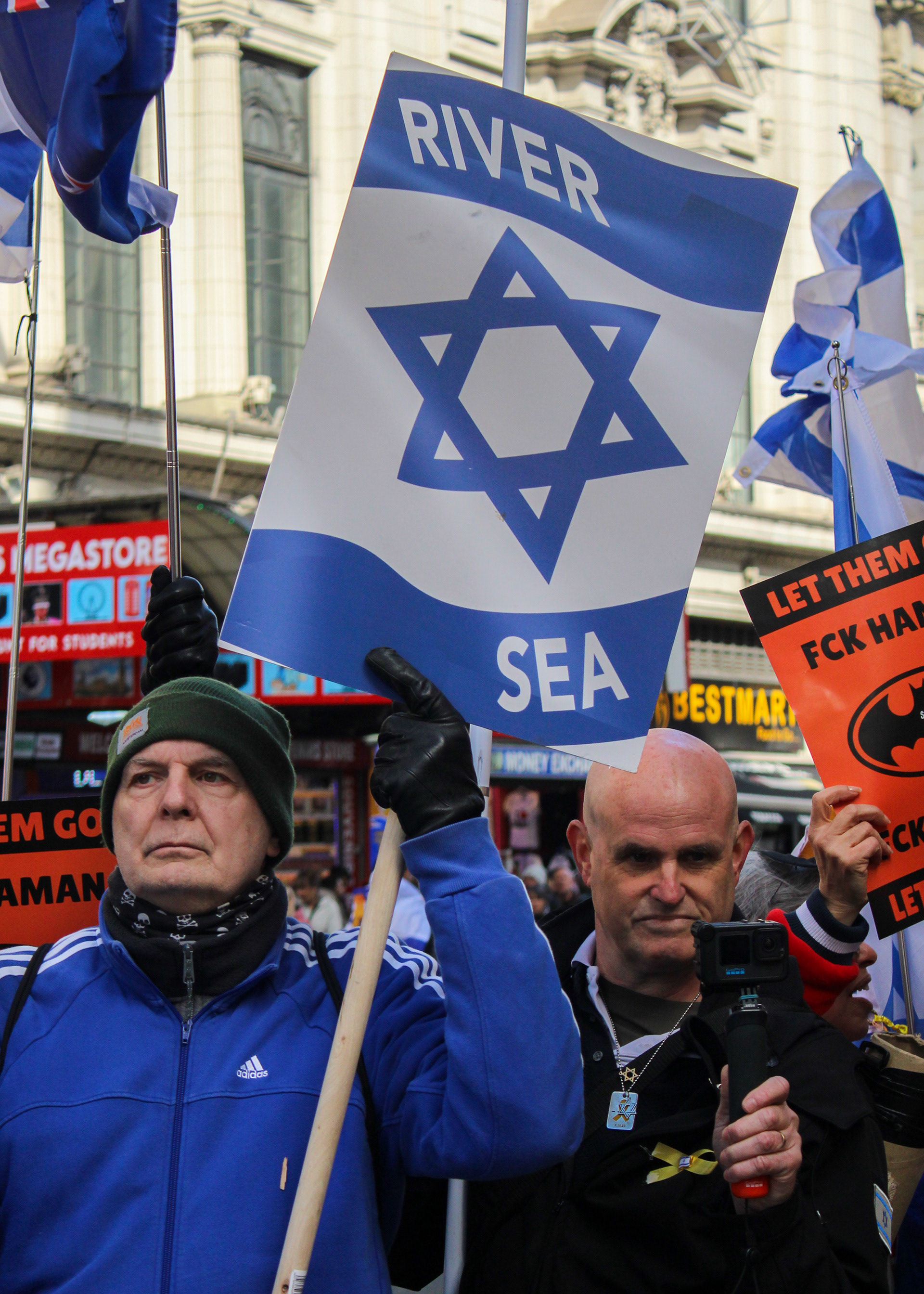 March 15th, 2025 - A pro Isreal protesters in London