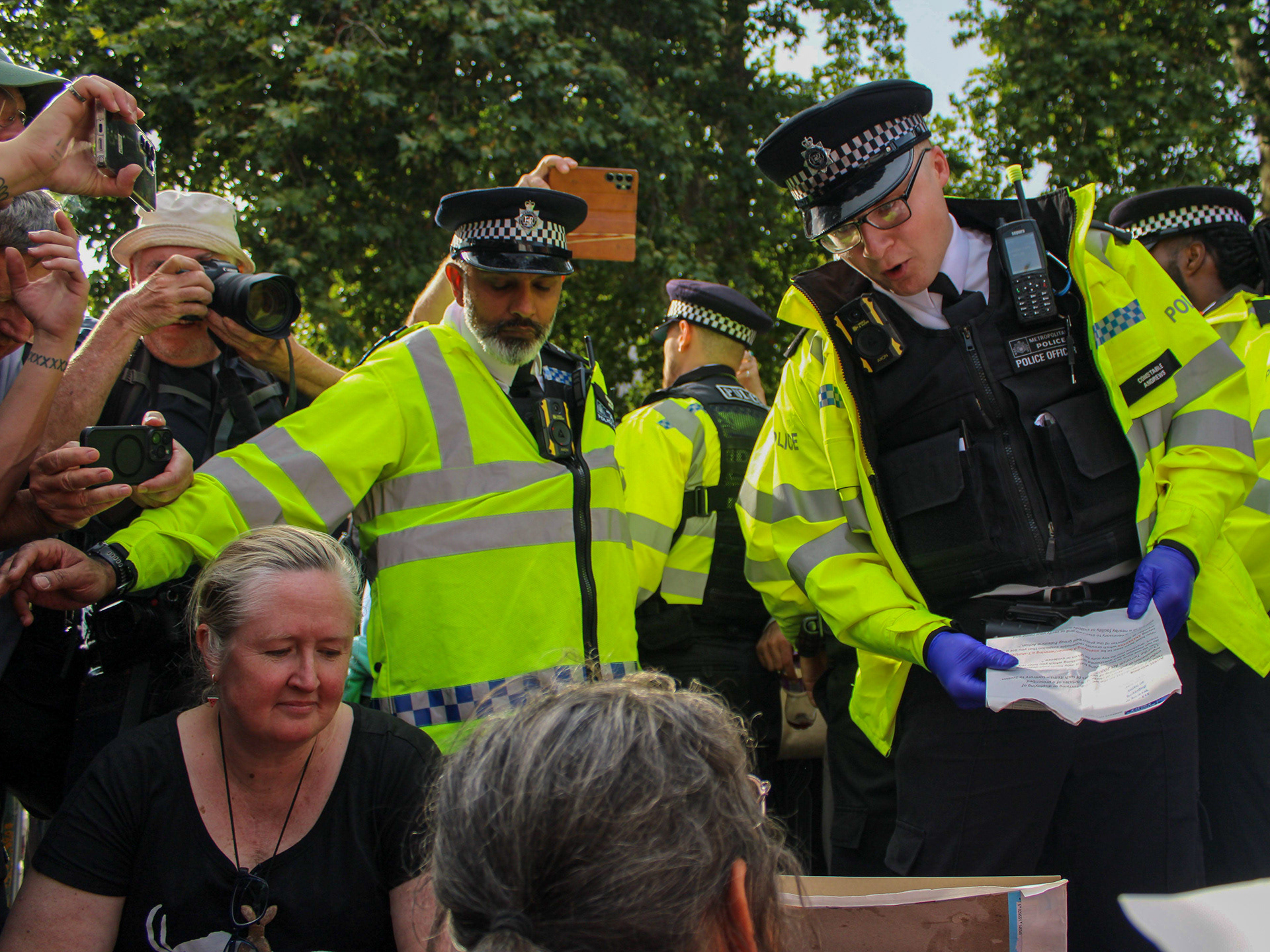 September 6th, 2025 - Police warn protesters of their imminent arrest