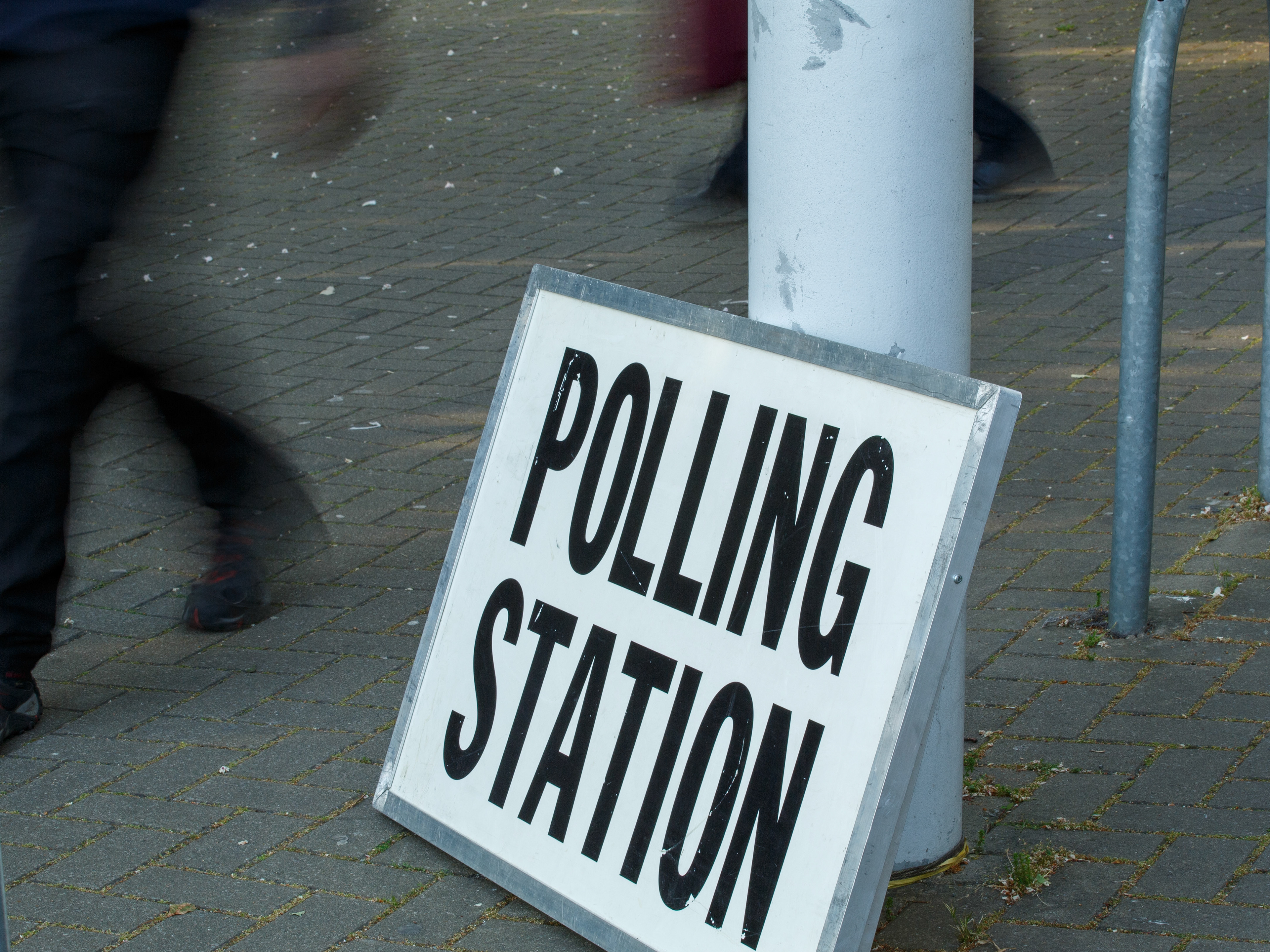 May 7th, 2026 - Polling station stock image