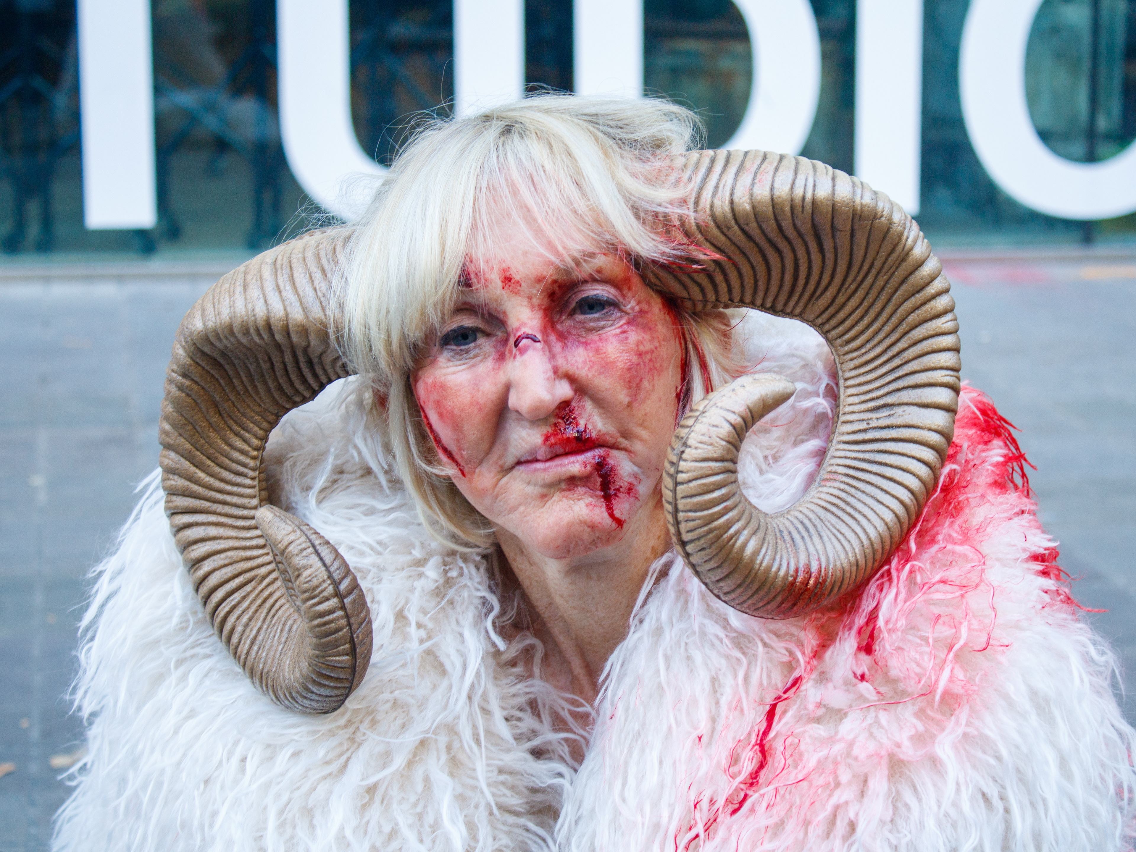 September 19th, 2025 - PETA founder Ingrid Newkirk aggressively has hair ripped from her body outside London Fashion Week