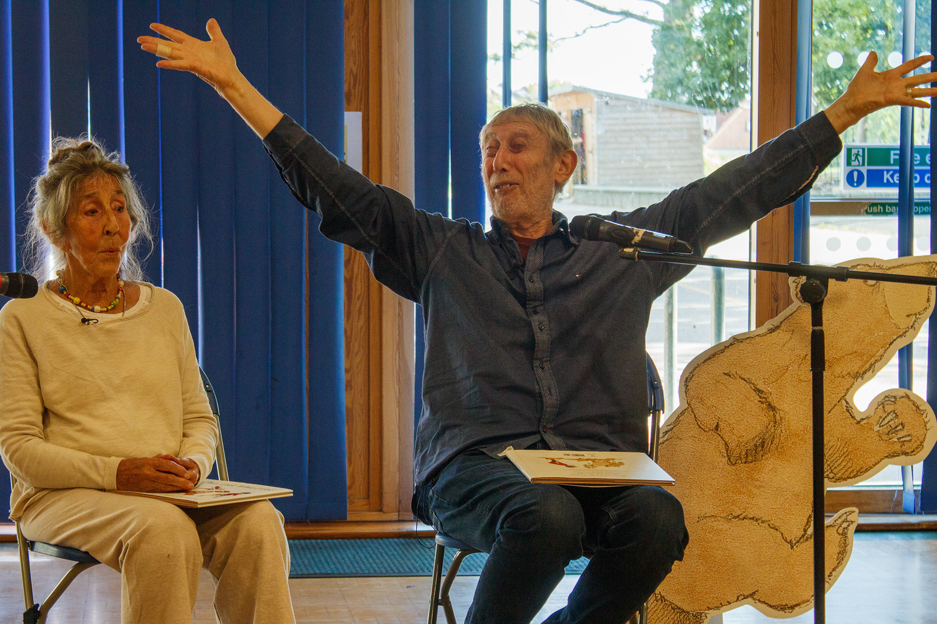 September 8th, 2025 - Michael Rosen and Helen Oxenbury Press Shoot