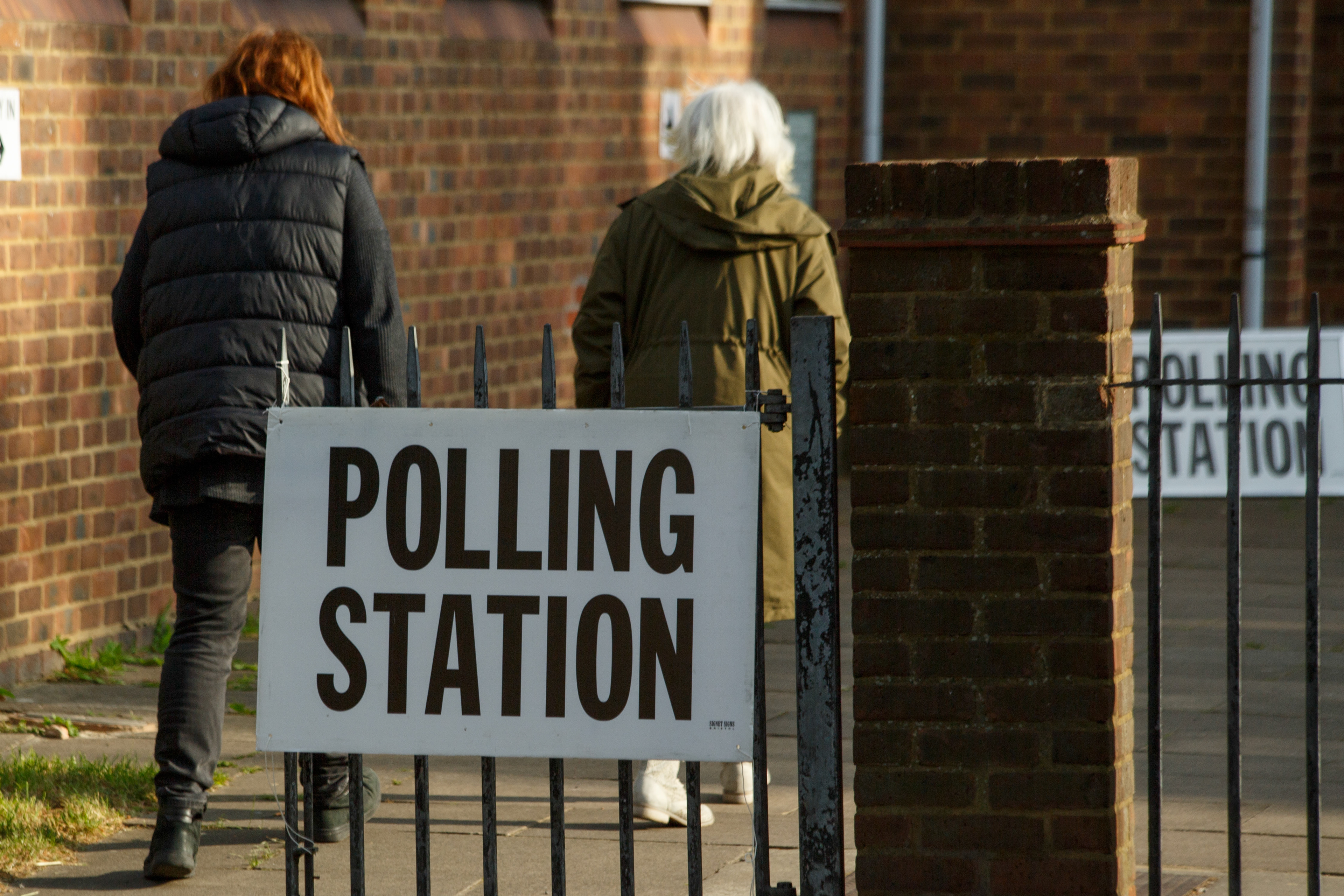 May 7th, 2026 - Polling station stock image