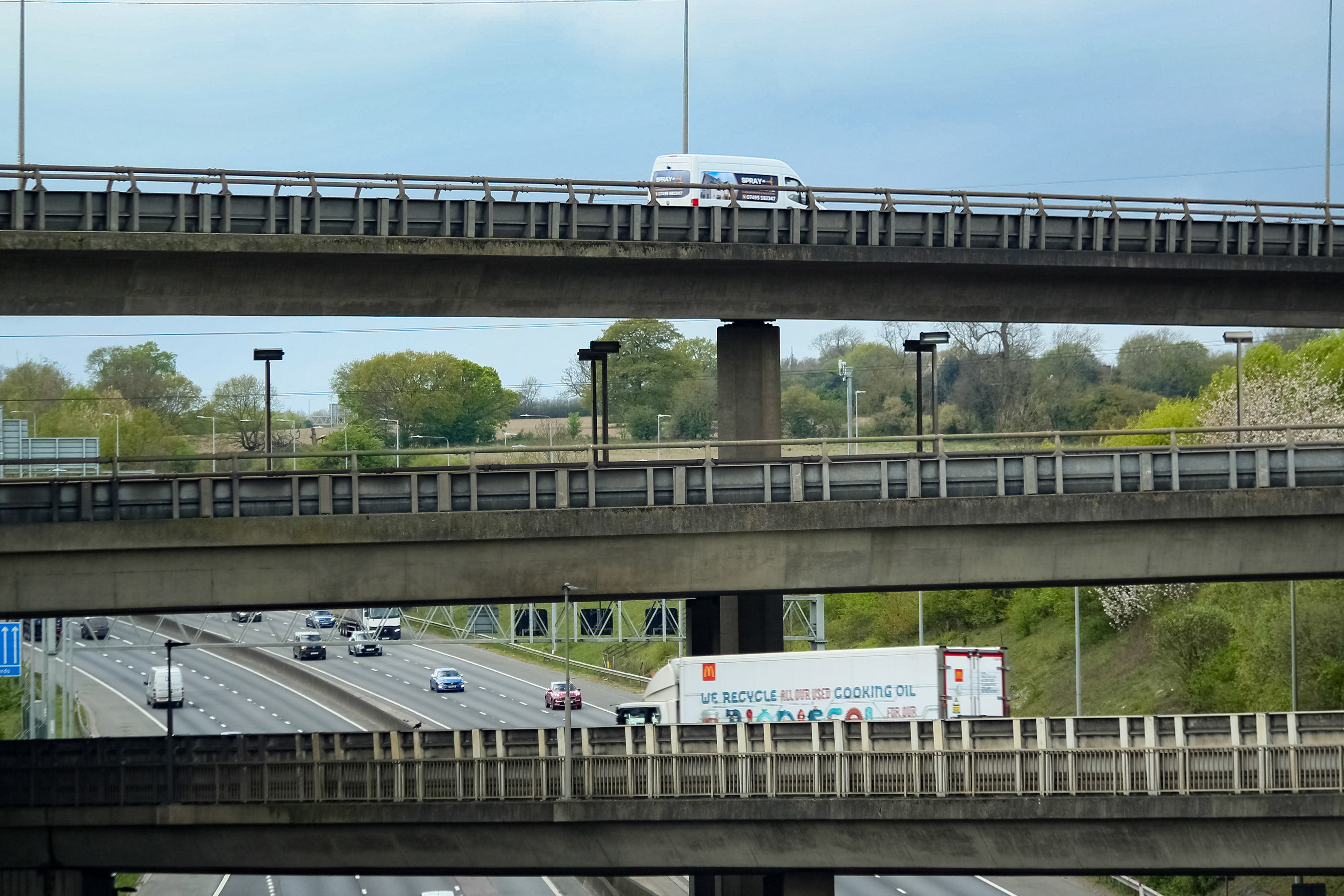 April 15th, 2026 - Stock image of the M25/M1