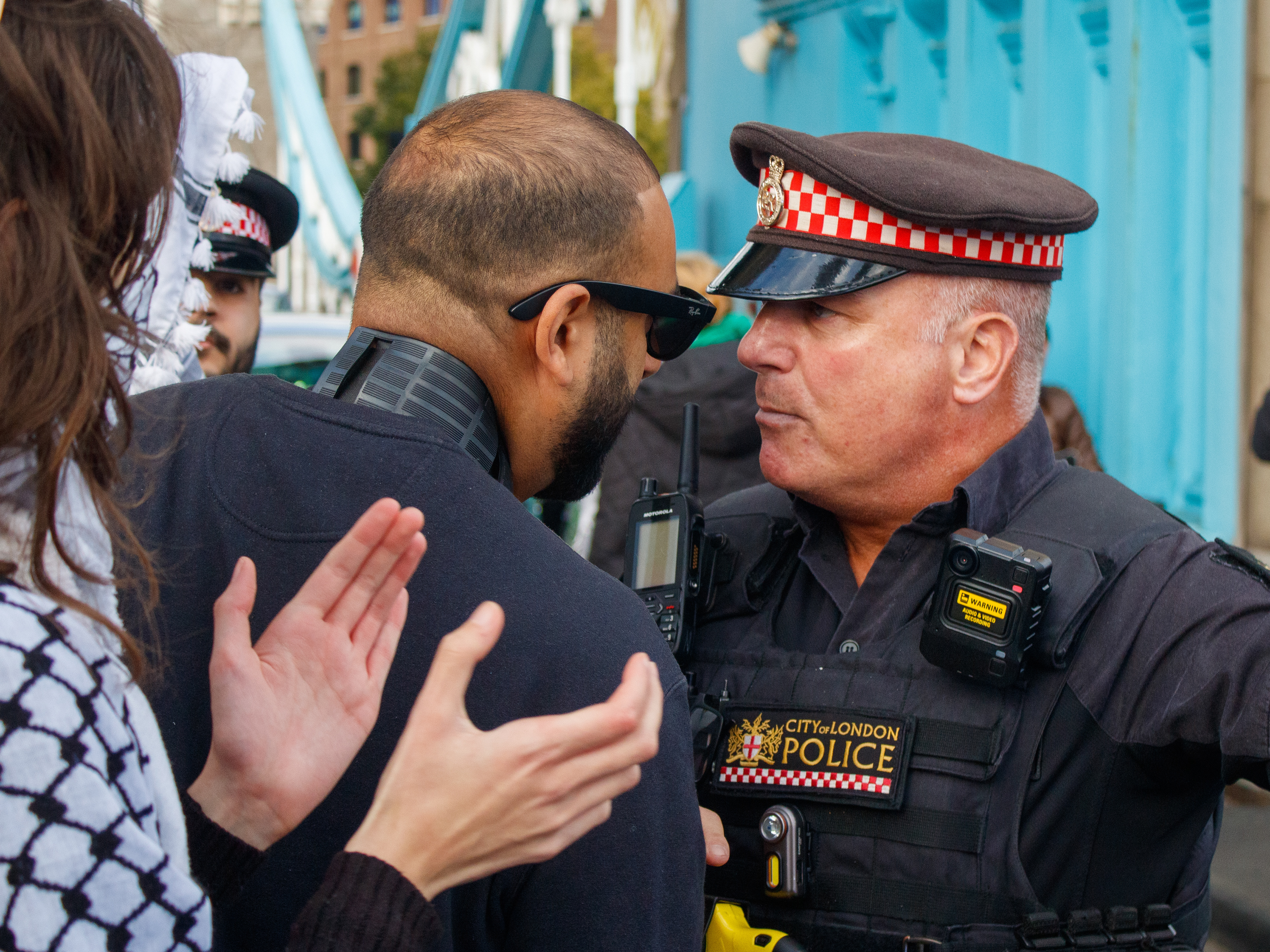 October 7th, 2025 - Protesters block Tower Bridge
