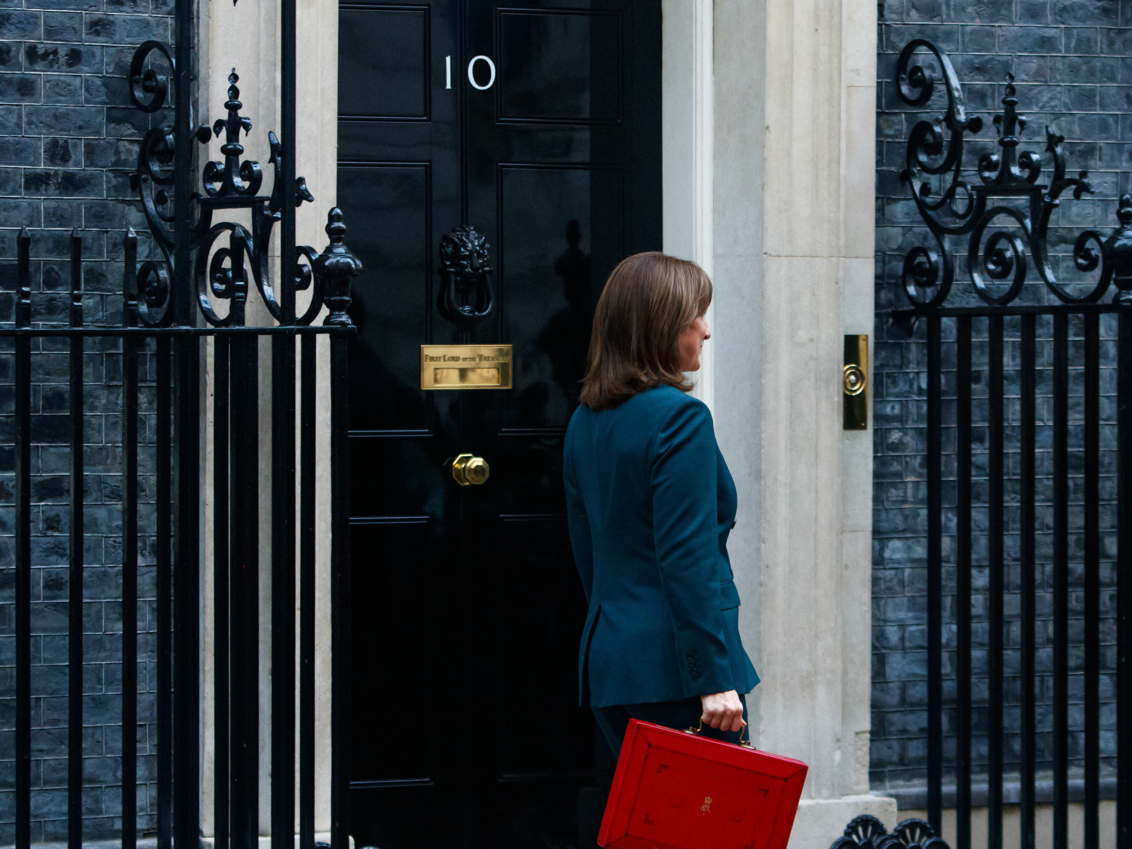 November 26th, 2025 - Chancellor of the Exchequer Rachel Reeves outside 10 Downing Street with the budget red box