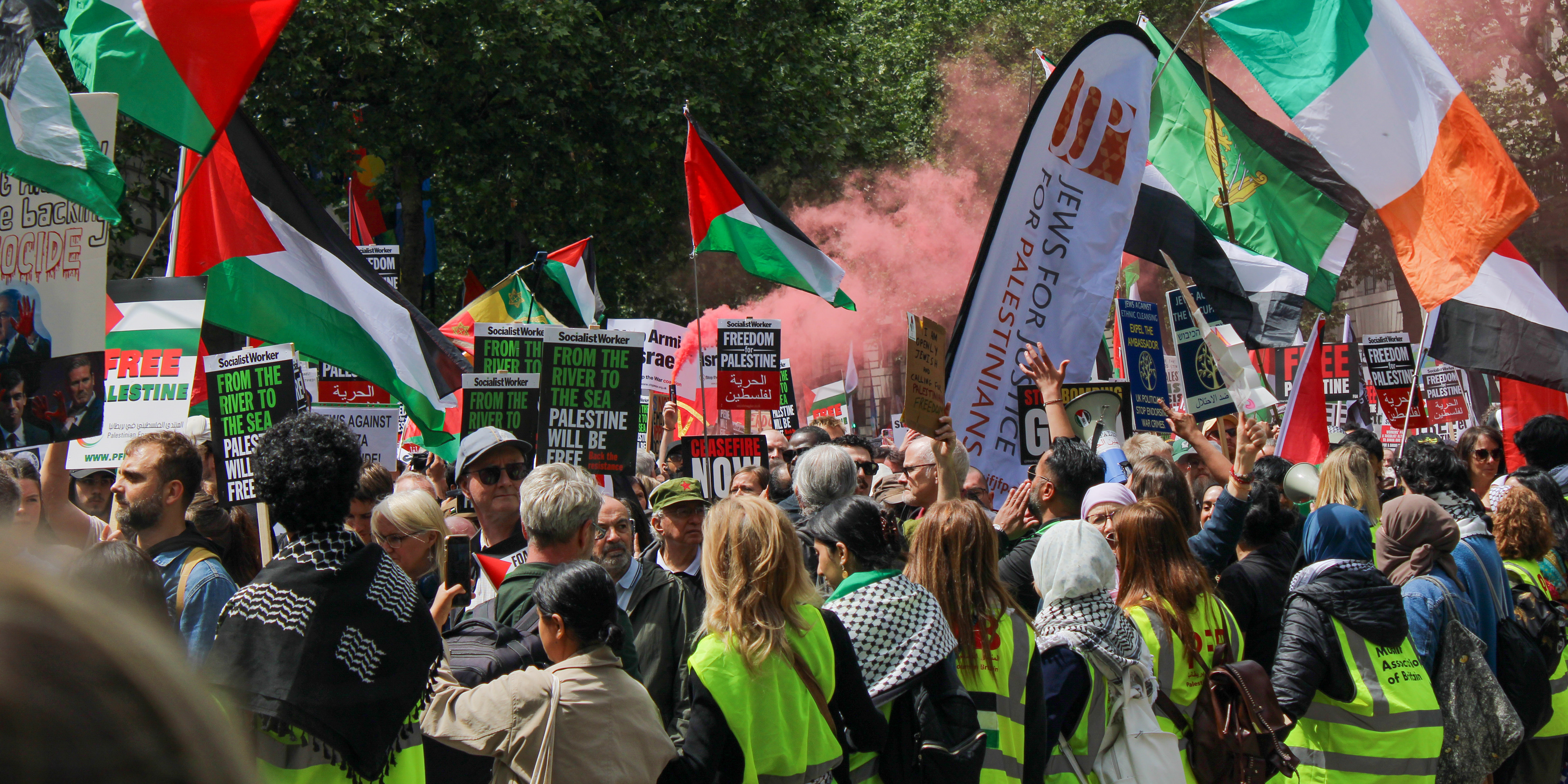 June 8th, 2024 - Pro Palestine protesters march through London